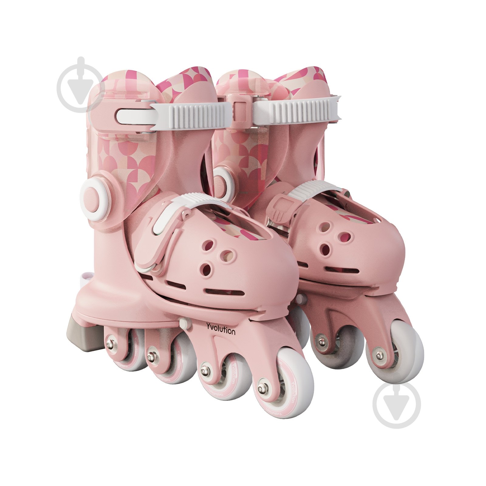 Роликовые коньки Yvolution Twista YR25P4 р. 24-28 розовый - фото 1