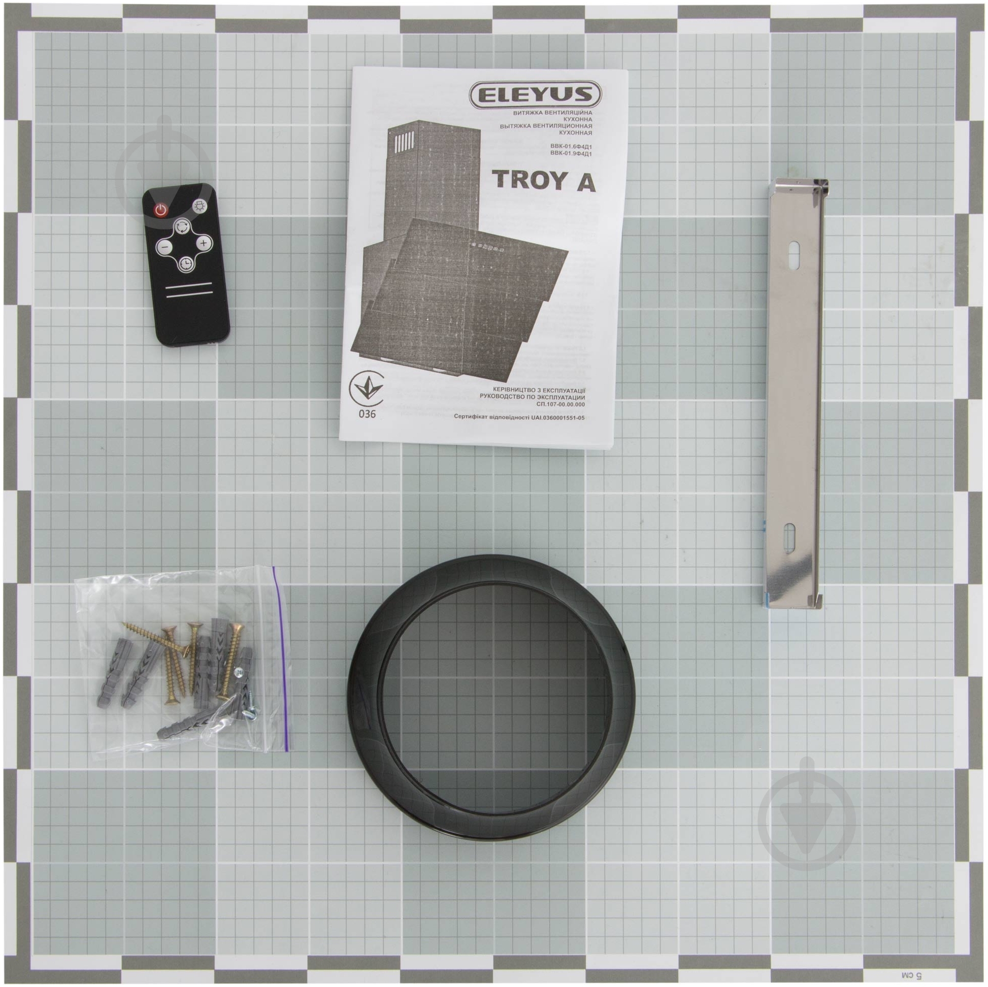 Вытяжка Eleyus Troy 60 1000 BL - фото 13
