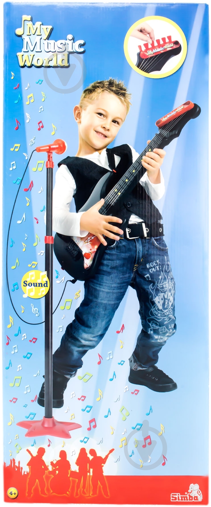 Гитара Simba и микрофон со стойкой 6833223 - фото 4