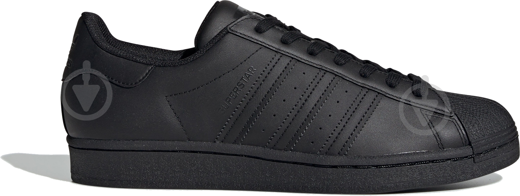 Кроссовки мужские демисезонные Adidas SUPERSTAR EG4957 р.42 черные - фото 1
