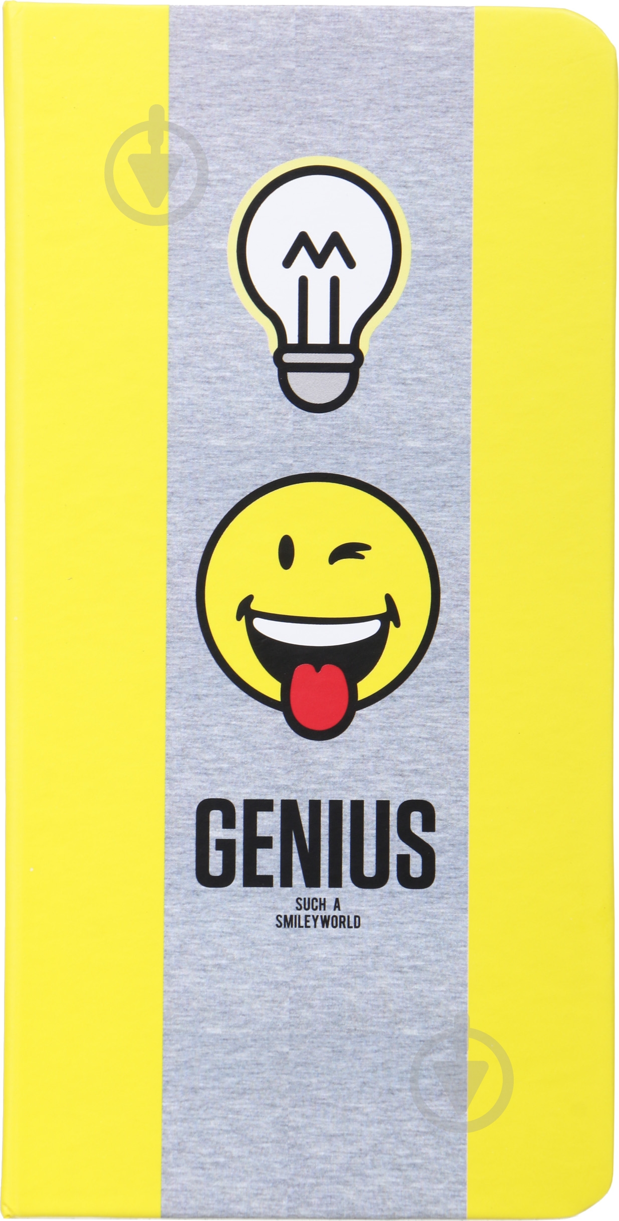 Книга для записей Гений 128 страниц желтая Smiley - фото 1