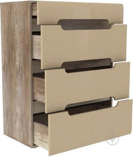 Комод Forte Meble 4s TIZIANO TZMK31 дуб античный/бежевый глянецдуб античный - фото 2