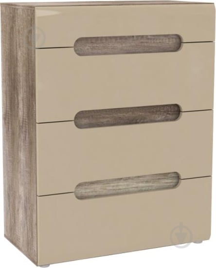 Комод Forte Meble 4s TIZIANO TZMK31 дуб античный/бежевый глянецдуб античный - фото 1
