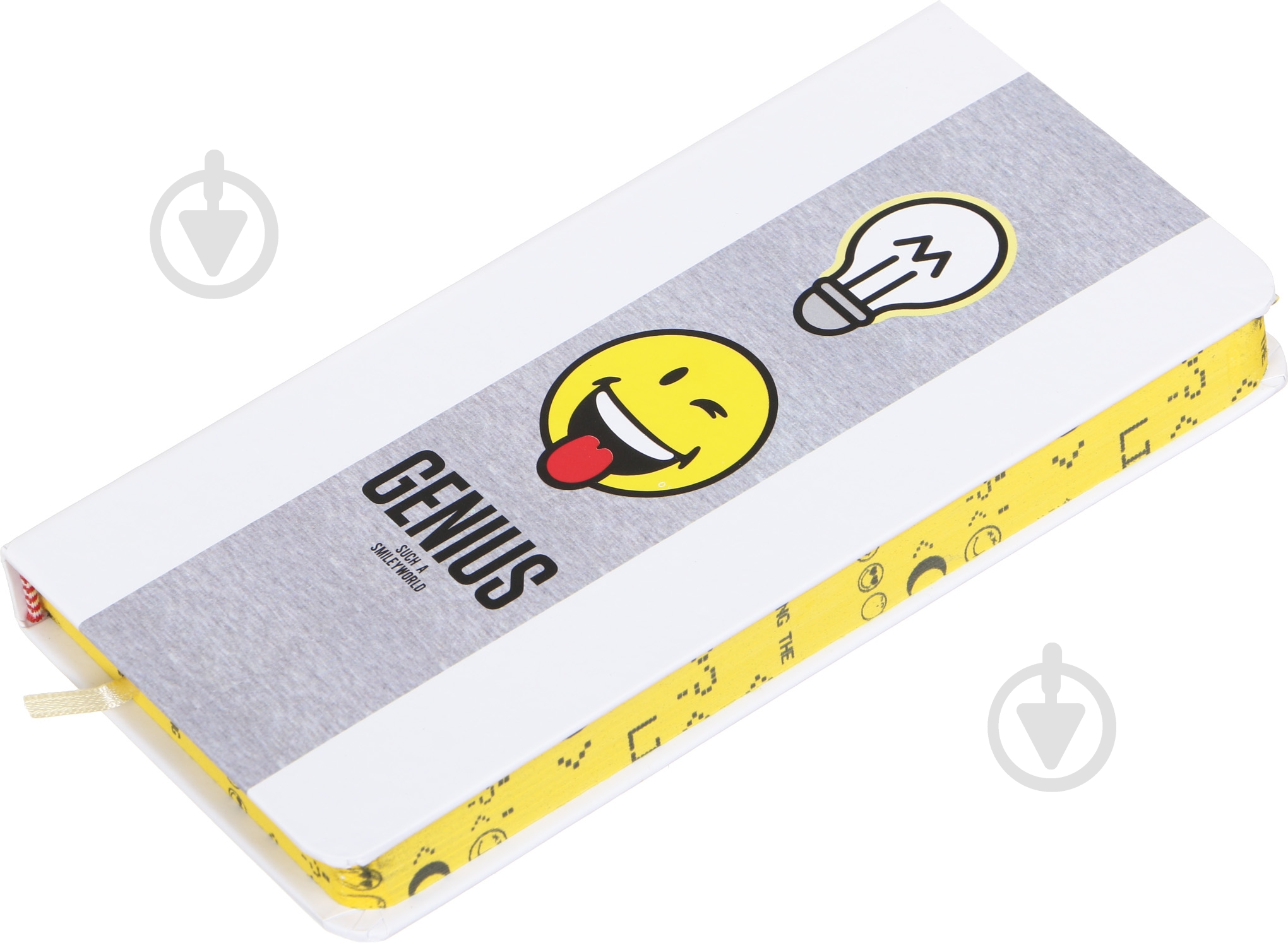 Книга для записей Гений 128 страниц белая Smiley - фото 2