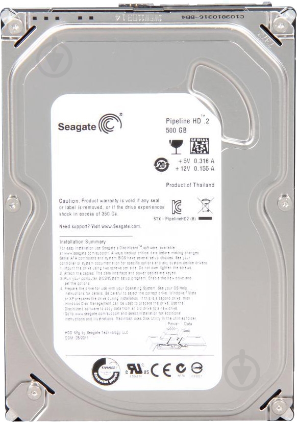 ᐉ Жорсткий диск Seagate Pipeline HD 500 ГБ 3,5