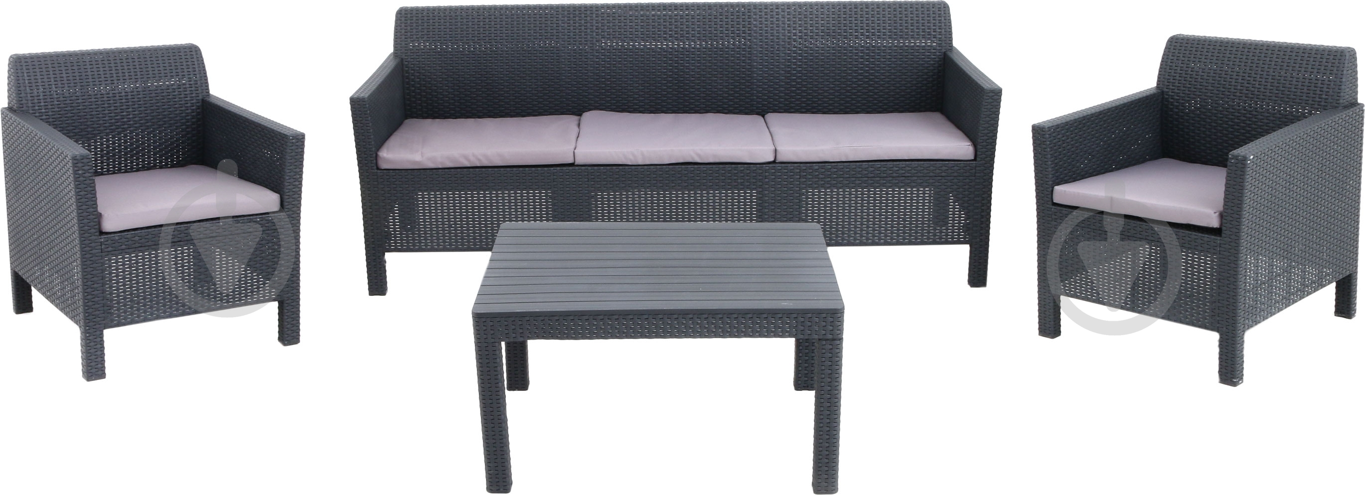 Комплект мебели Keter Orlando антрацит - фото 1