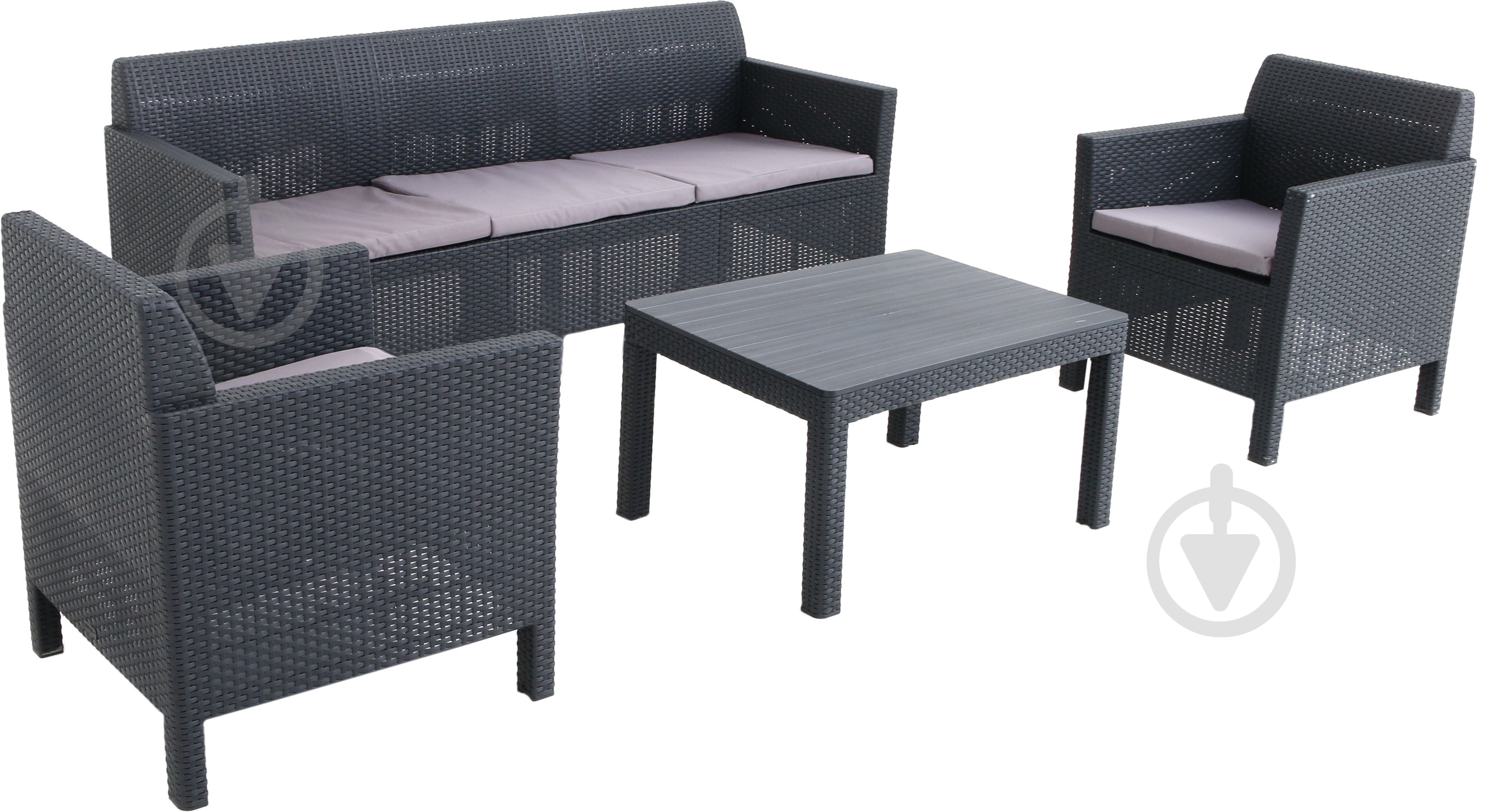 Комплект мебели Keter Orlando антрацит - фото 3