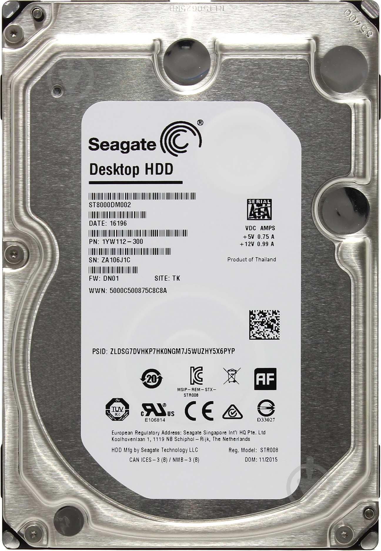 Жесткий диск Seagate 8 ТБ 3,5" SATA III (ST8000DM002) - фото 1 Жесткий диск Seagate 8 ТБ 3,5" SATA III (ST8000DM002) - фото 1