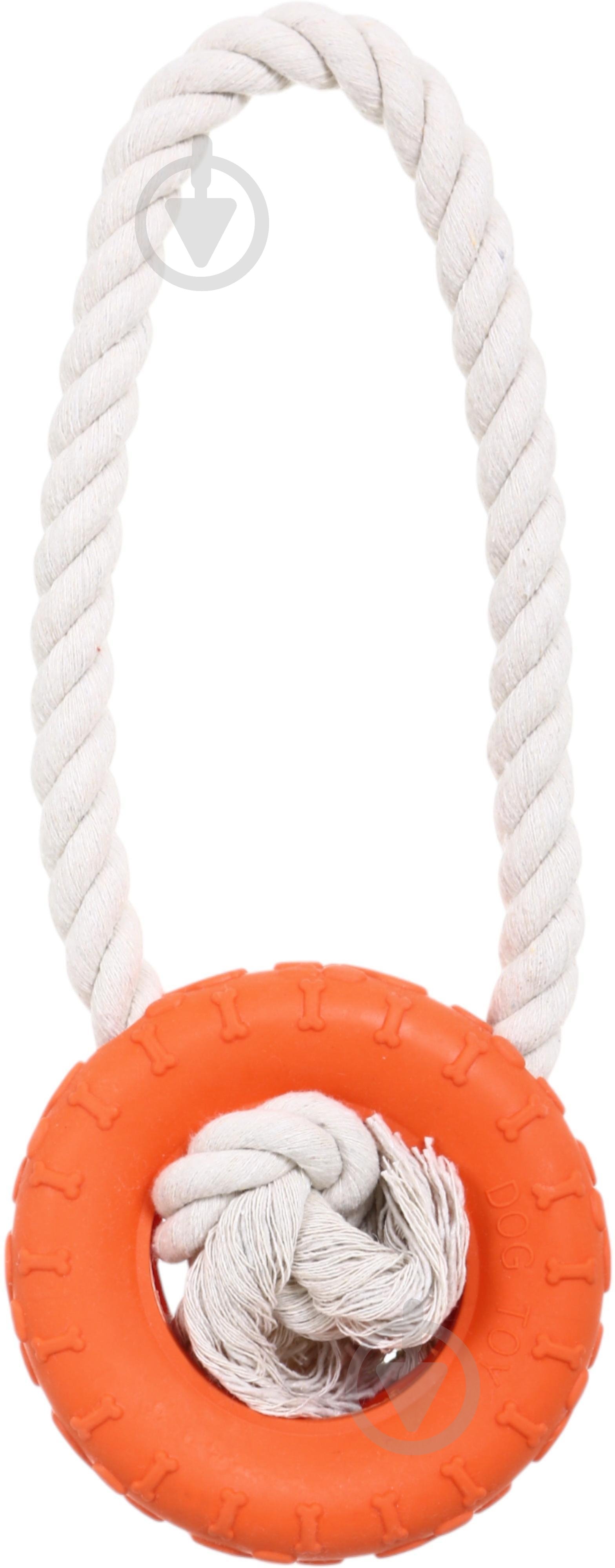 Игрушка для собак Dogs Collection Веревка с колесом/костью 25 см (491013640) - фото 2 Игрушка для собак Dogs Collection Веревка с колесом/костью 25 см (491013640) - фото 2