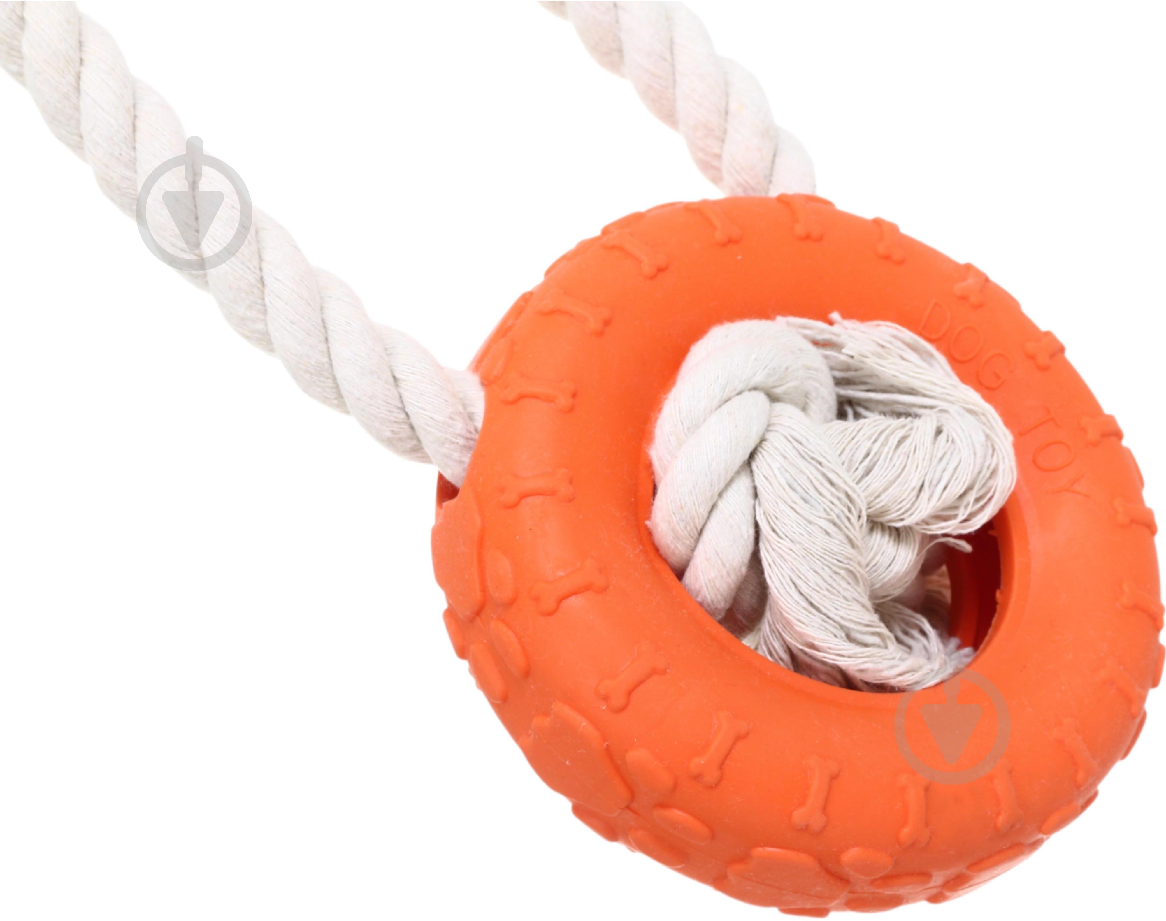 Игрушка для собак Dogs Collection Веревка с колесом/костью 25 см (491013640) - фото 3 Игрушка для собак Dogs Collection Веревка с колесом/костью 25 см (491013640) - фото 3