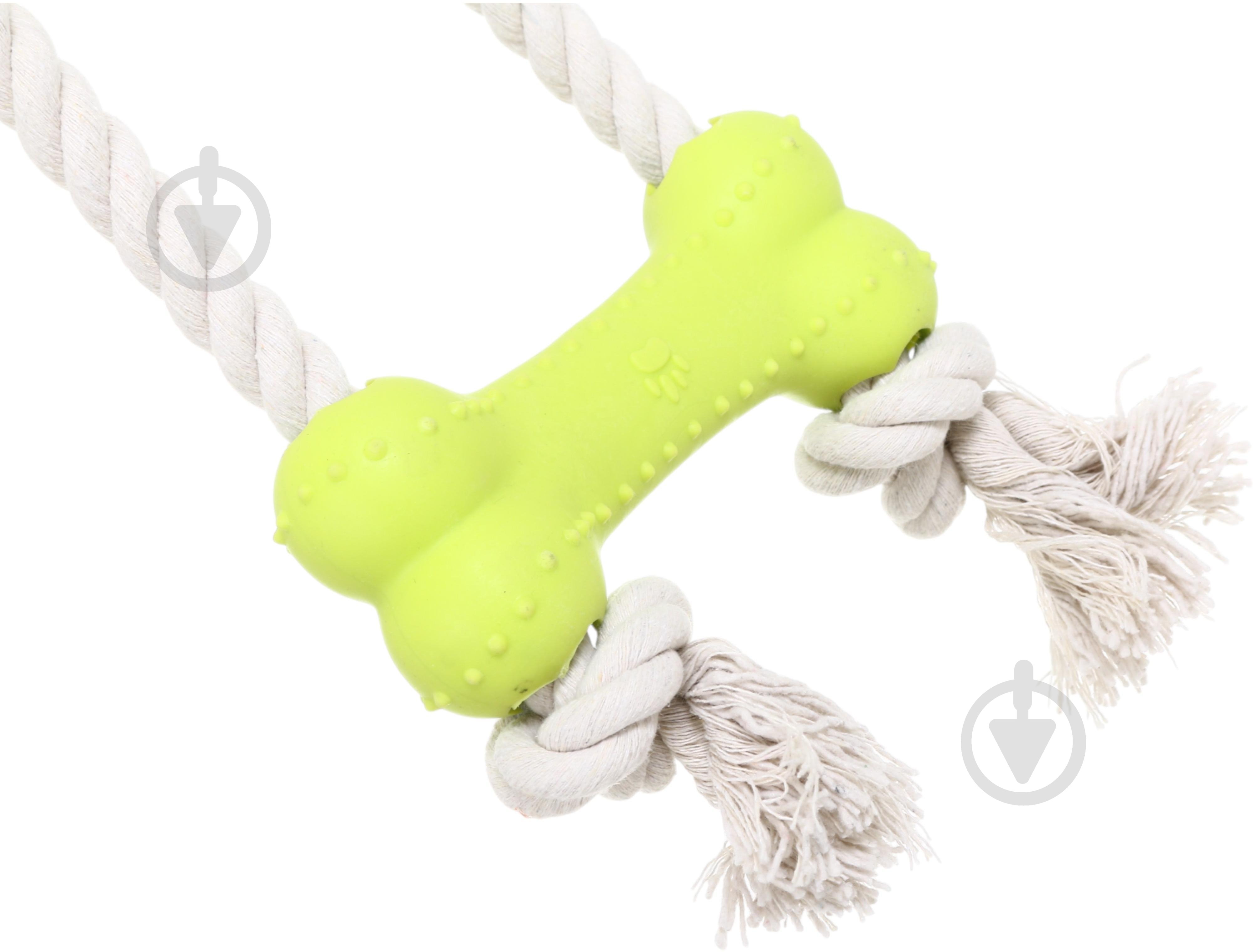 Игрушка для собак Dogs Collection Веревка с колесом/костью 25 см (491013640) - фото 4 Игрушка для собак Dogs Collection Веревка с колесом/костью 25 см (491013640) - фото 4