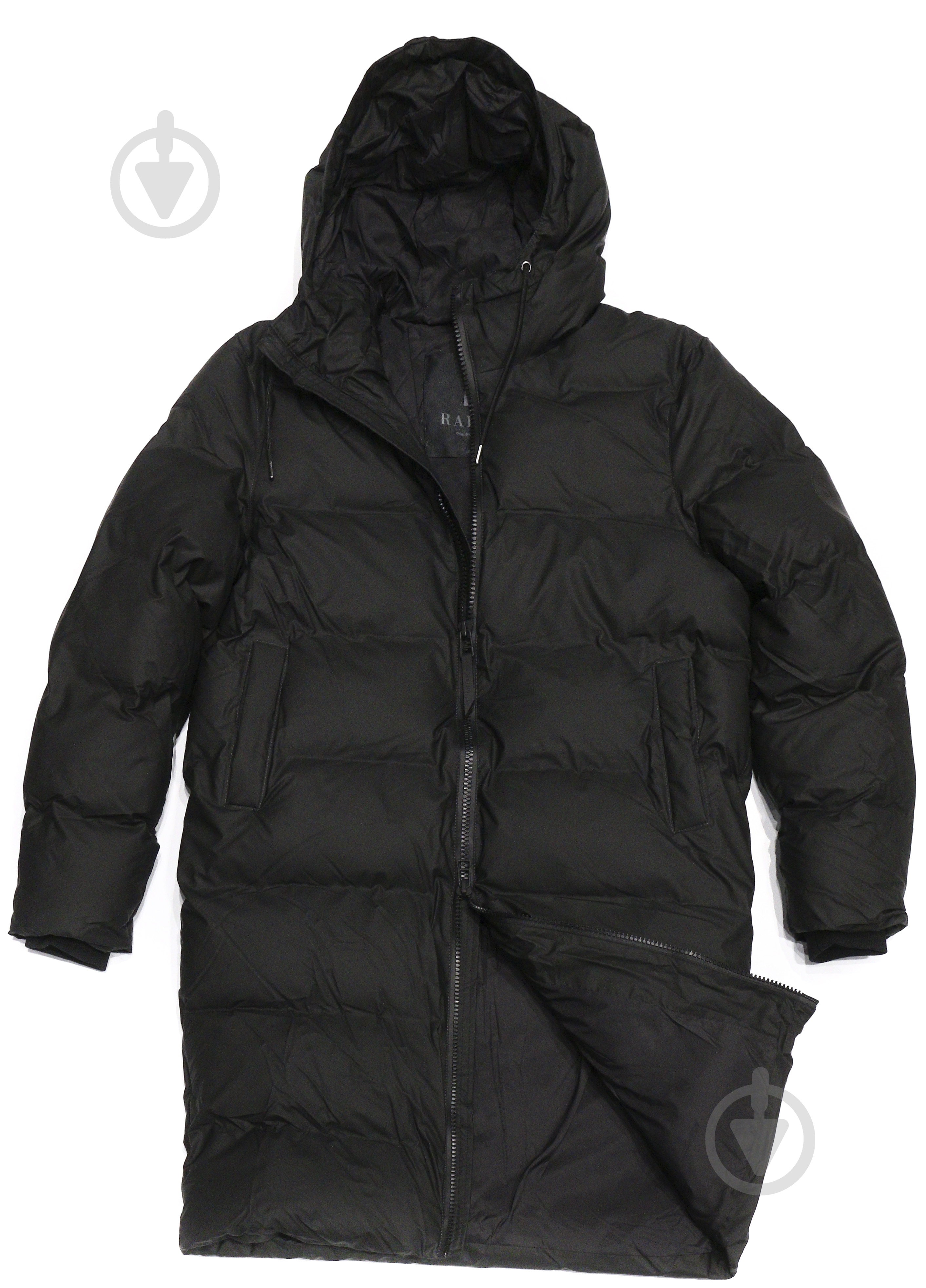 Пуховик Rains LONG PUFFER JACKET 15070-01 р.S-M чорний - фото 3