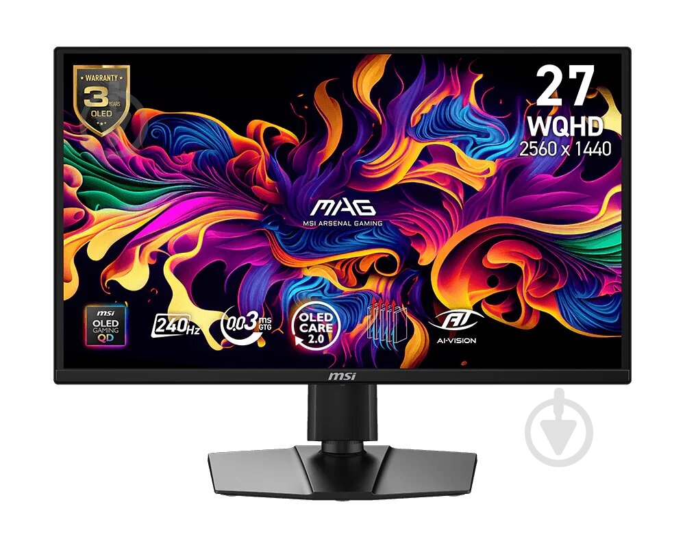 Монитор MSI MAG 272QP QD-OLED X24 (9S6-3CF89A-001) - фото 1 Монитор MSI MAG 272QP QD-OLED X24 (9S6-3CF89A-001) - фото 1