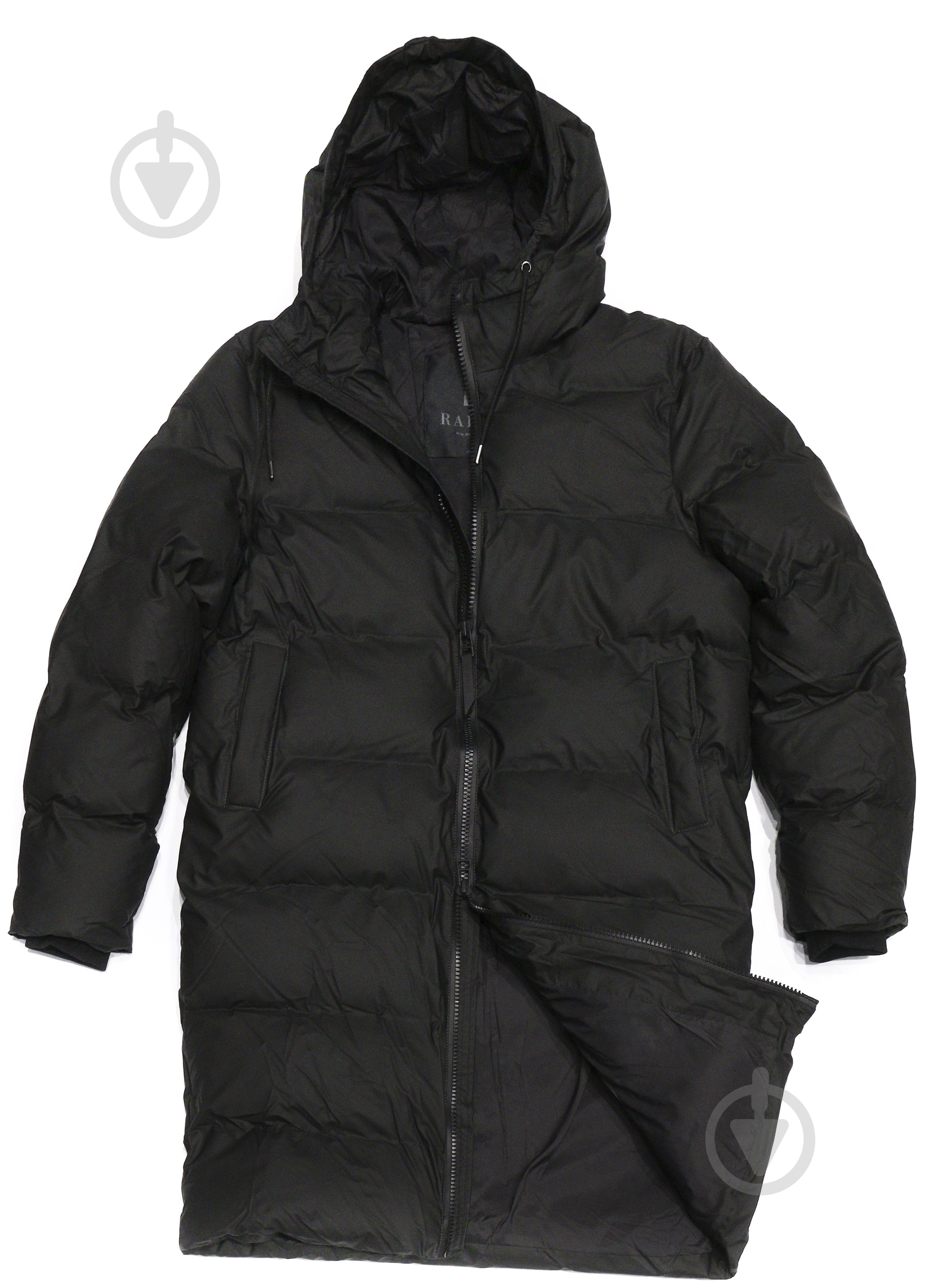 Пуховик Rains LONG PUFFER JACKET 15070-01 р.M-L черный - фото 3