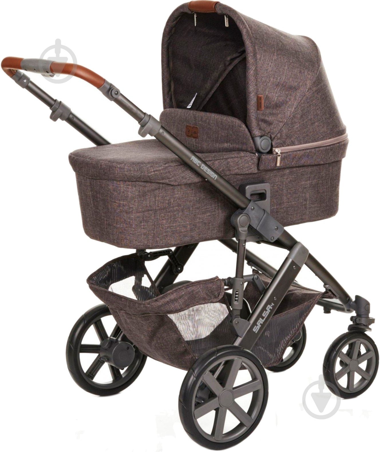 Коляска универсальная 2 в 1 ABC Design Salsa 4 Style Walnut 61424/805 - фото 1