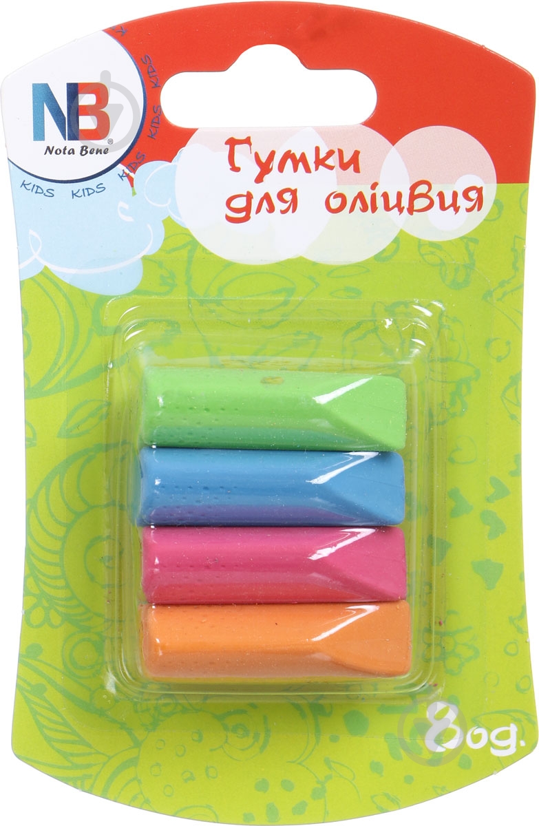 Ластик для карандашей 8 шт. Nota Bene - фото 1 Ластик для карандашей 8 шт. Nota Bene - фото 1