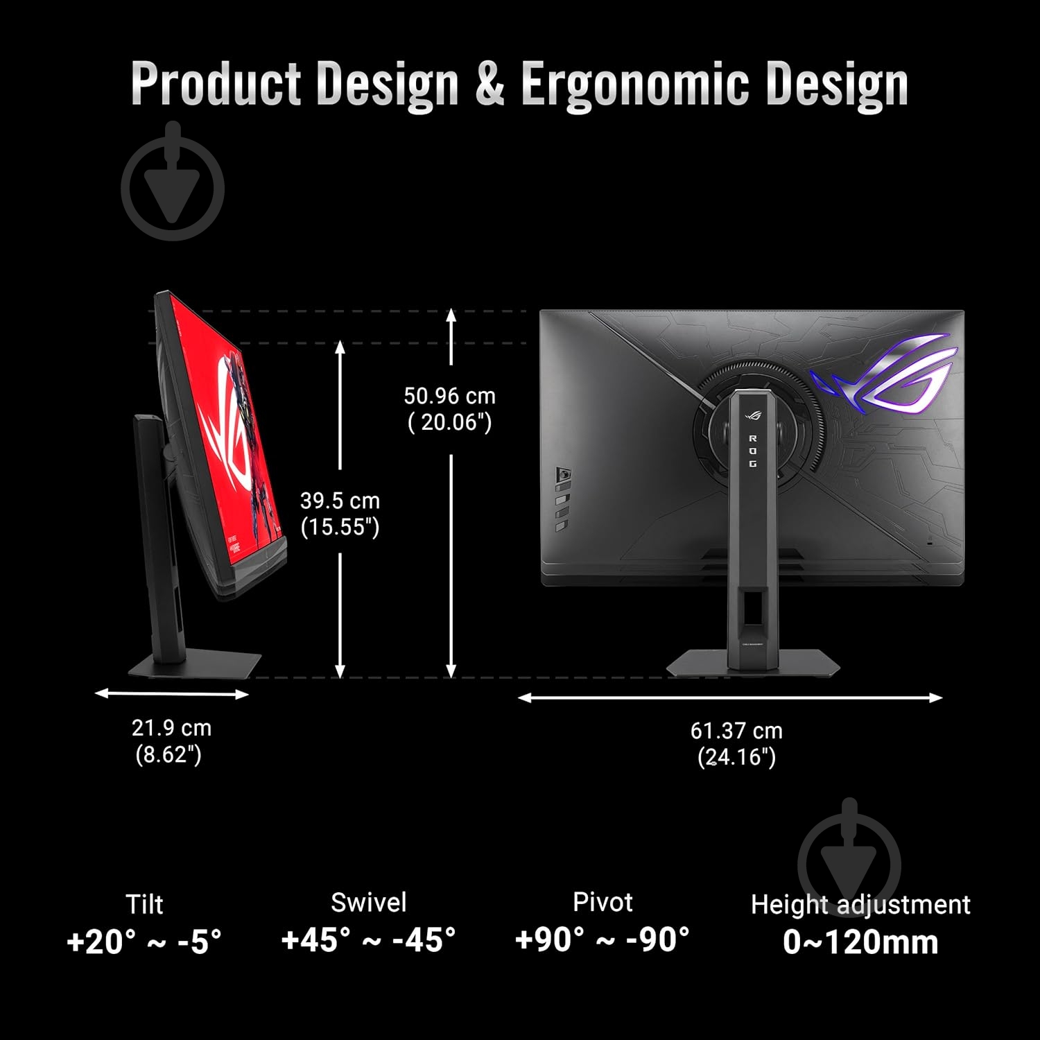 Монитор Asus ROG Strix 5K XG27JCG 27" (90LM0CE0-B01371) - фото 7