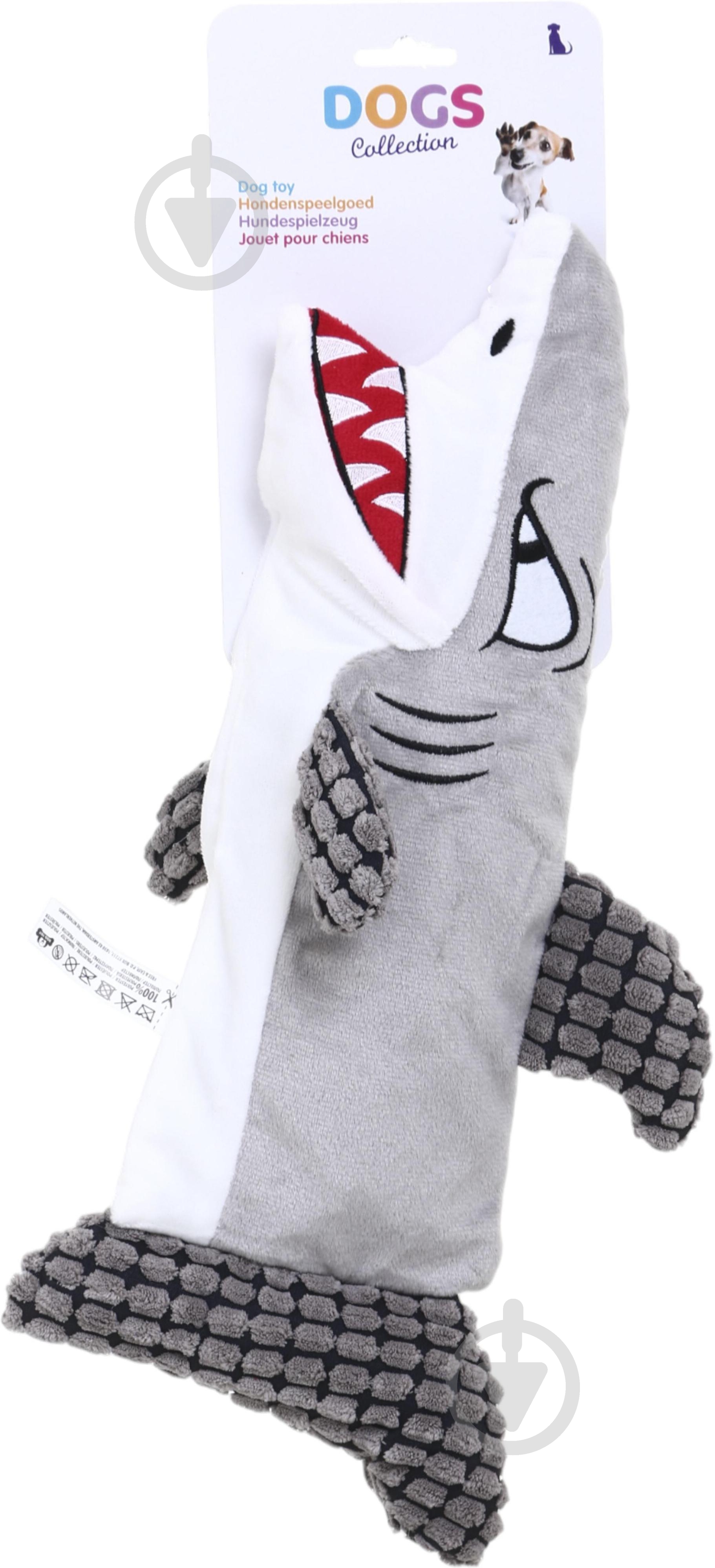 Іграшка для собак Dogs Collection Акула 43,5 см (498100200) - фото 5 Іграшка для собак Dogs Collection Акула 43,5 см (498100200) - фото 5