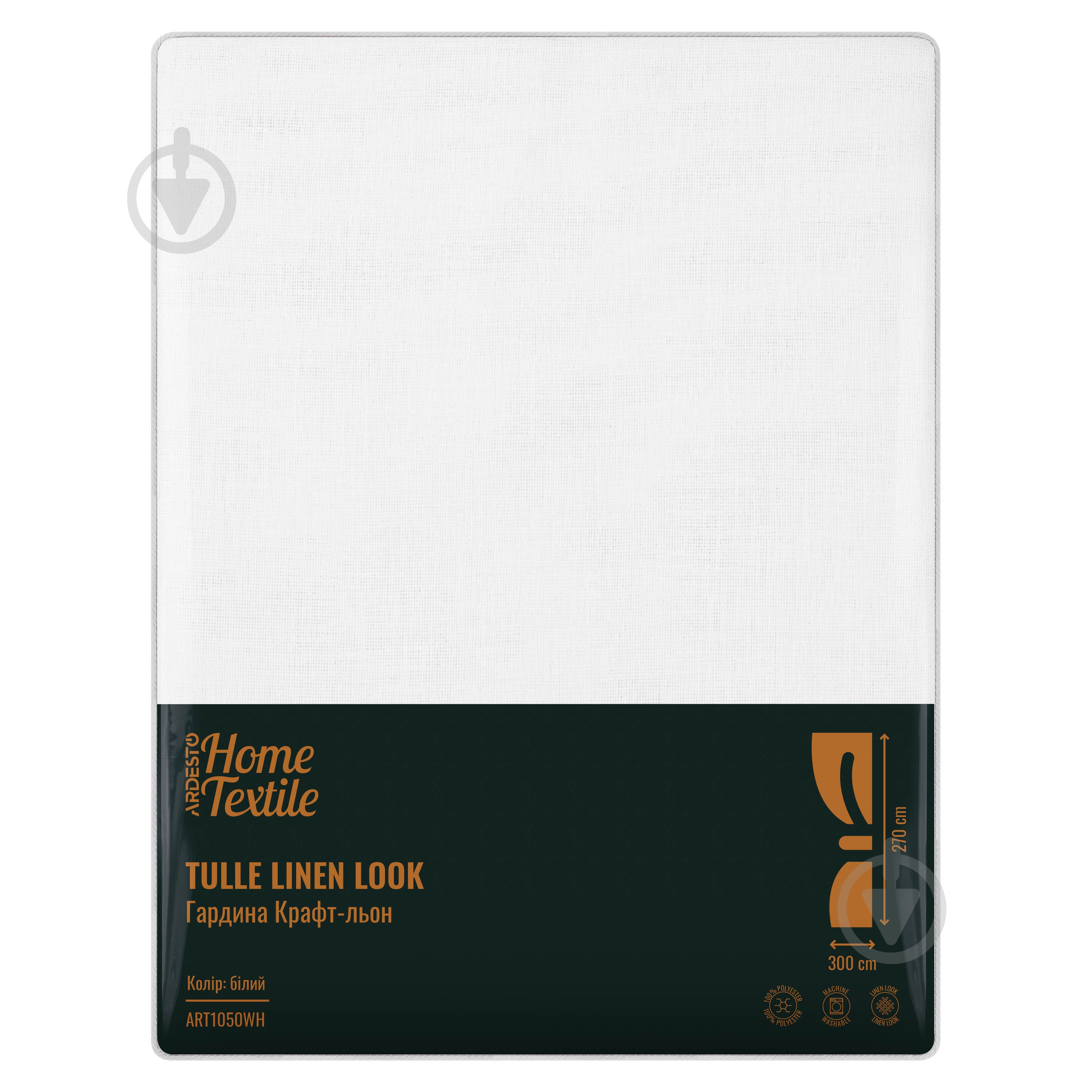 Гардина 300х270 см белый ART1050WH Ardesto - фото 6 Гардина 300х270 см белый ART1050WH Ardesto - фото 6