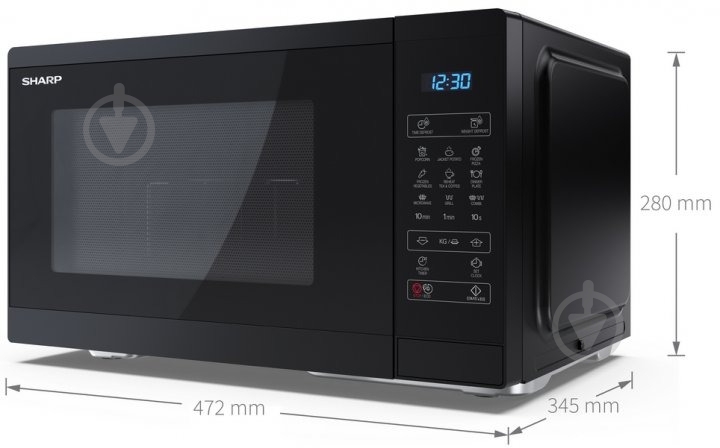 ВИТРИНА! Микроволновая печь Sharp YC-MG252AE-B - фото 3 ВИТРИНА! Микроволновая печь Sharp YC-MG252AE-B - фото 3