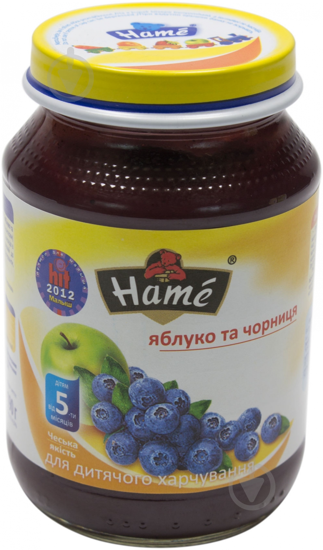 Пюре Hame Яблоко и черника 190 г 8595139703769 - фото 1