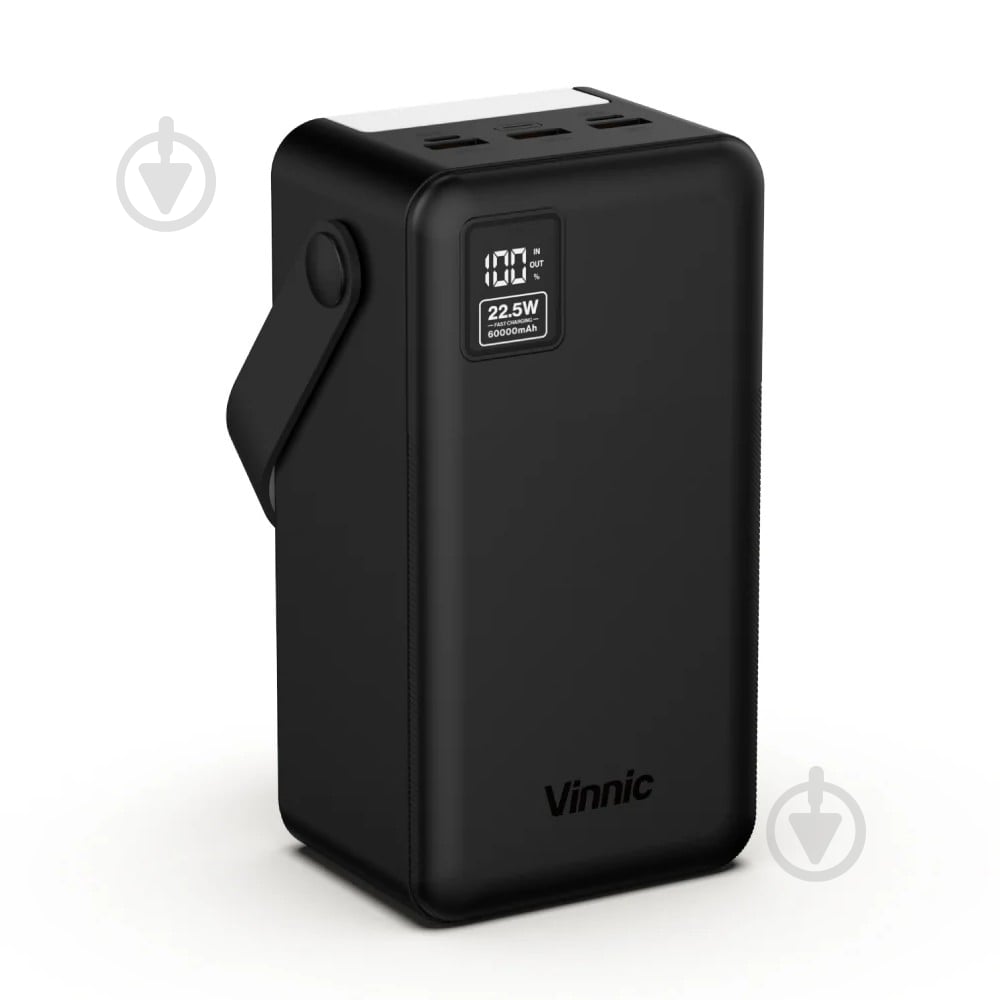 Повербанк Vinnic 60000 mAh black (4898338024586) EVEREST 4 Fast - фото 1