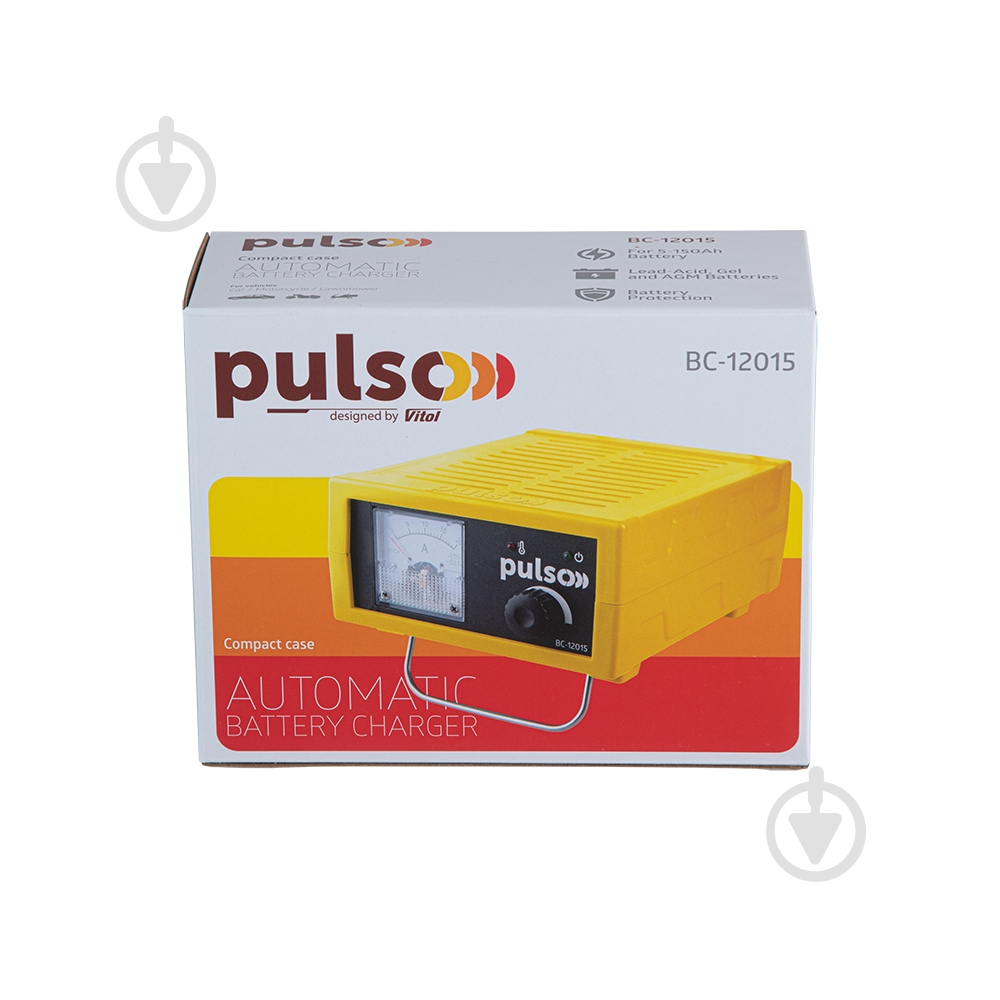 Зарядний пристрій імпульсний PULSO 15 А 150 А/ч (BC-12015 (10)) - фото 5