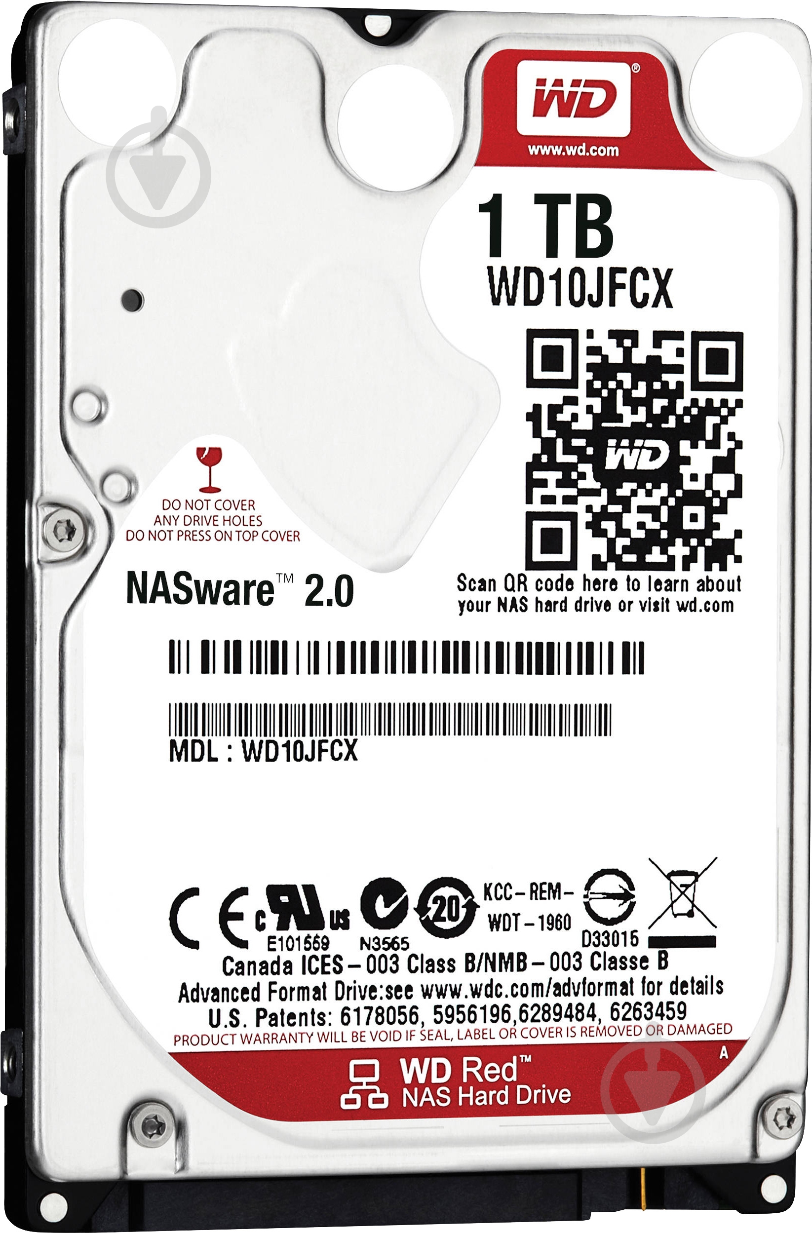 Жесткий диск Western Digital Red 1 ТБ 2,5" SATA III (WD10JFCX) - фото 2 Жесткий диск Western Digital Red 1 ТБ 2,5" SATA III (WD10JFCX) - фото 2