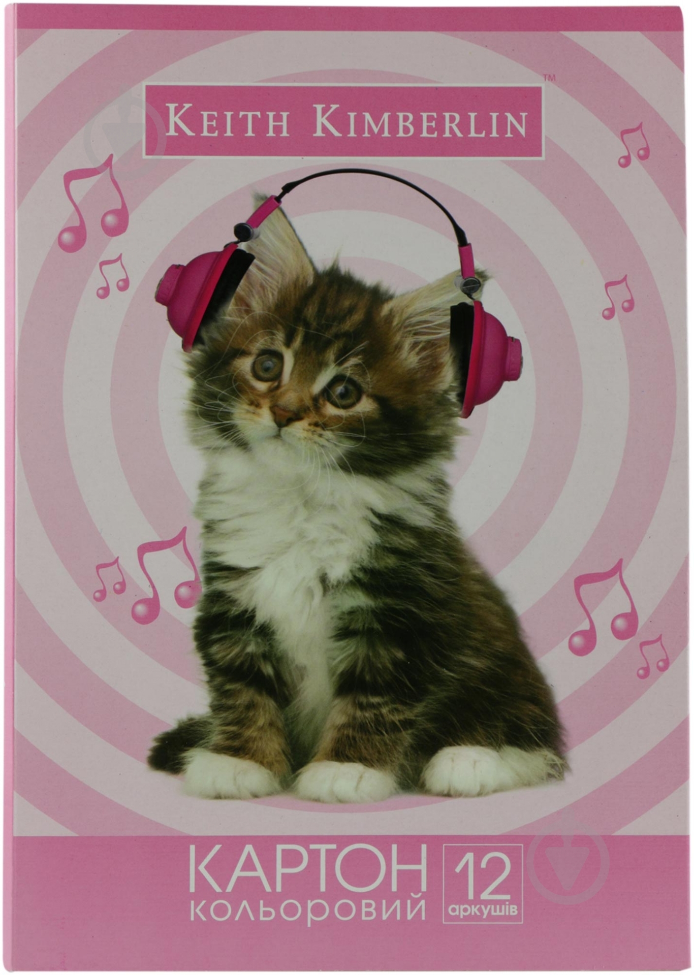 Картон цветной А4 12 листов Тікі - фото 1