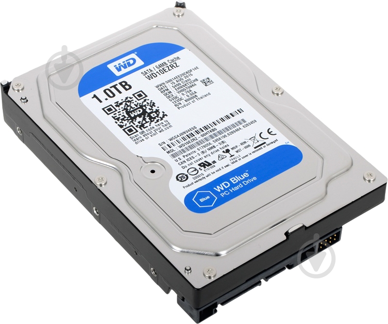 Жесткий диск Western Digital 1 ТБ 3,5" SATA III (WD10EZRZ) - фото 1