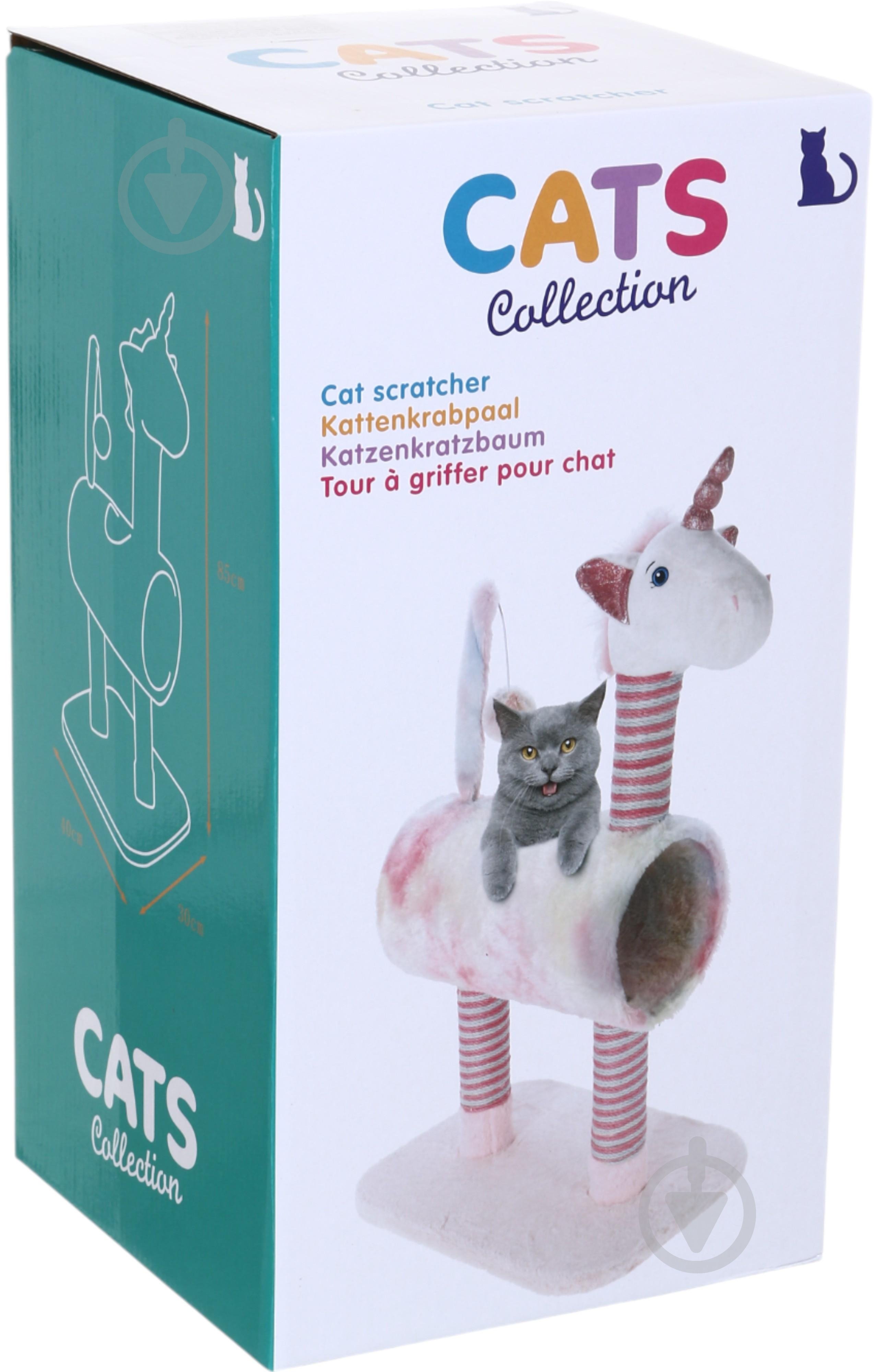 Кігтеточка Cats Collection Єдиноріг 30x40x85 см - фото 8