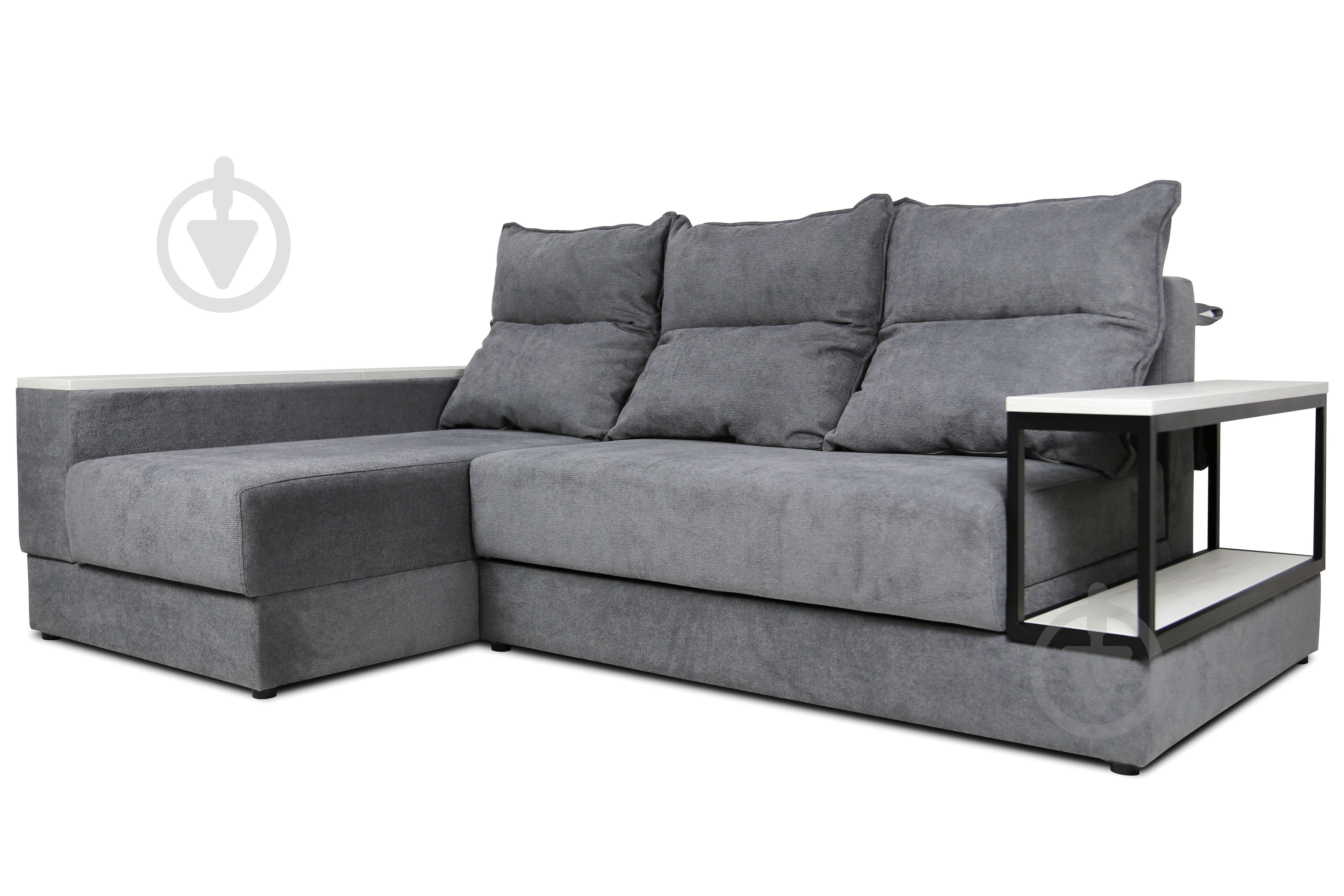 Диван кутовий VECTOR EP-GRT UD лівий сірий 2610x1720x870 мм - фото 2