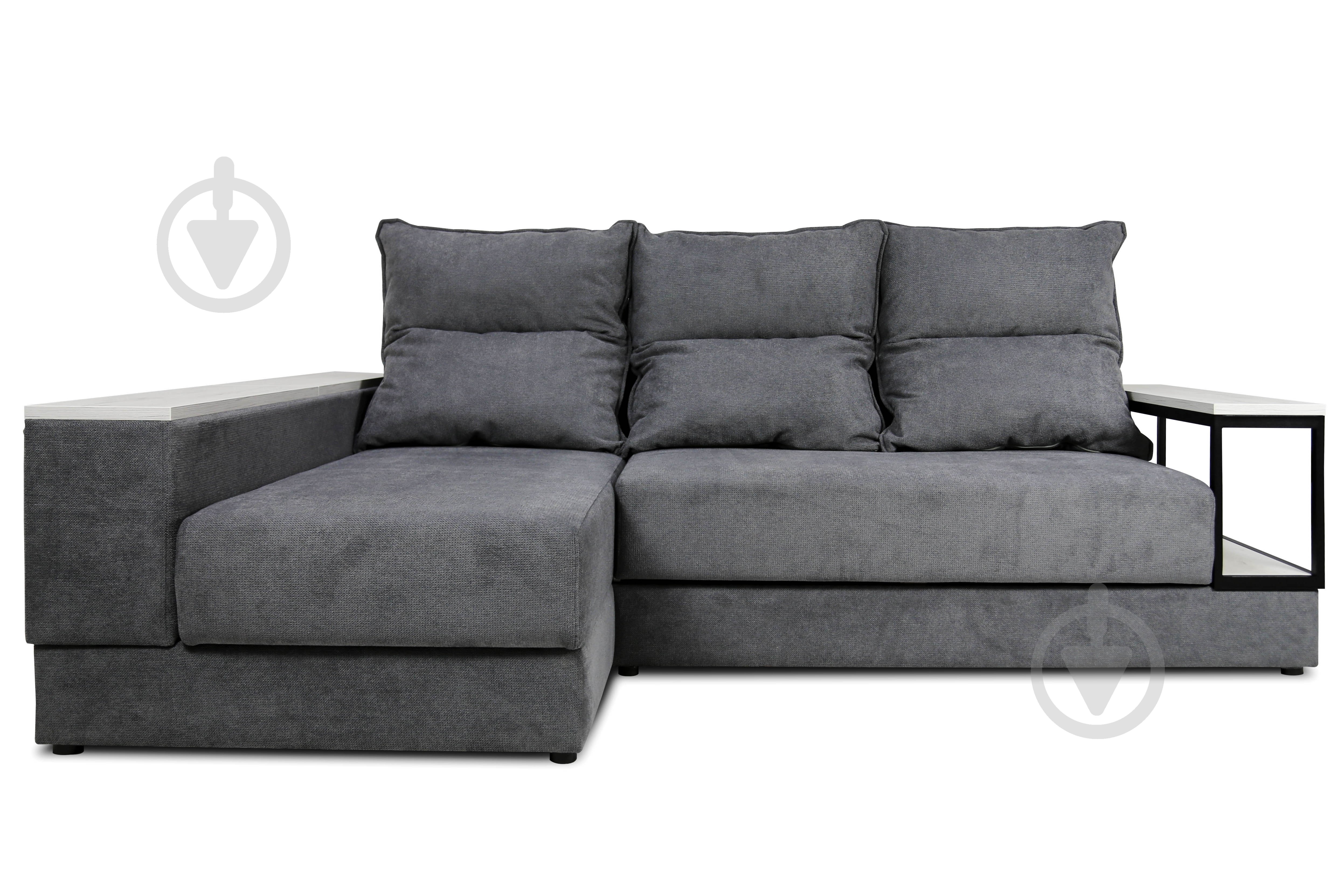 Диван кутовий VECTOR EP-GRT UD лівий сірий 2610x1720x870 мм - фото 1