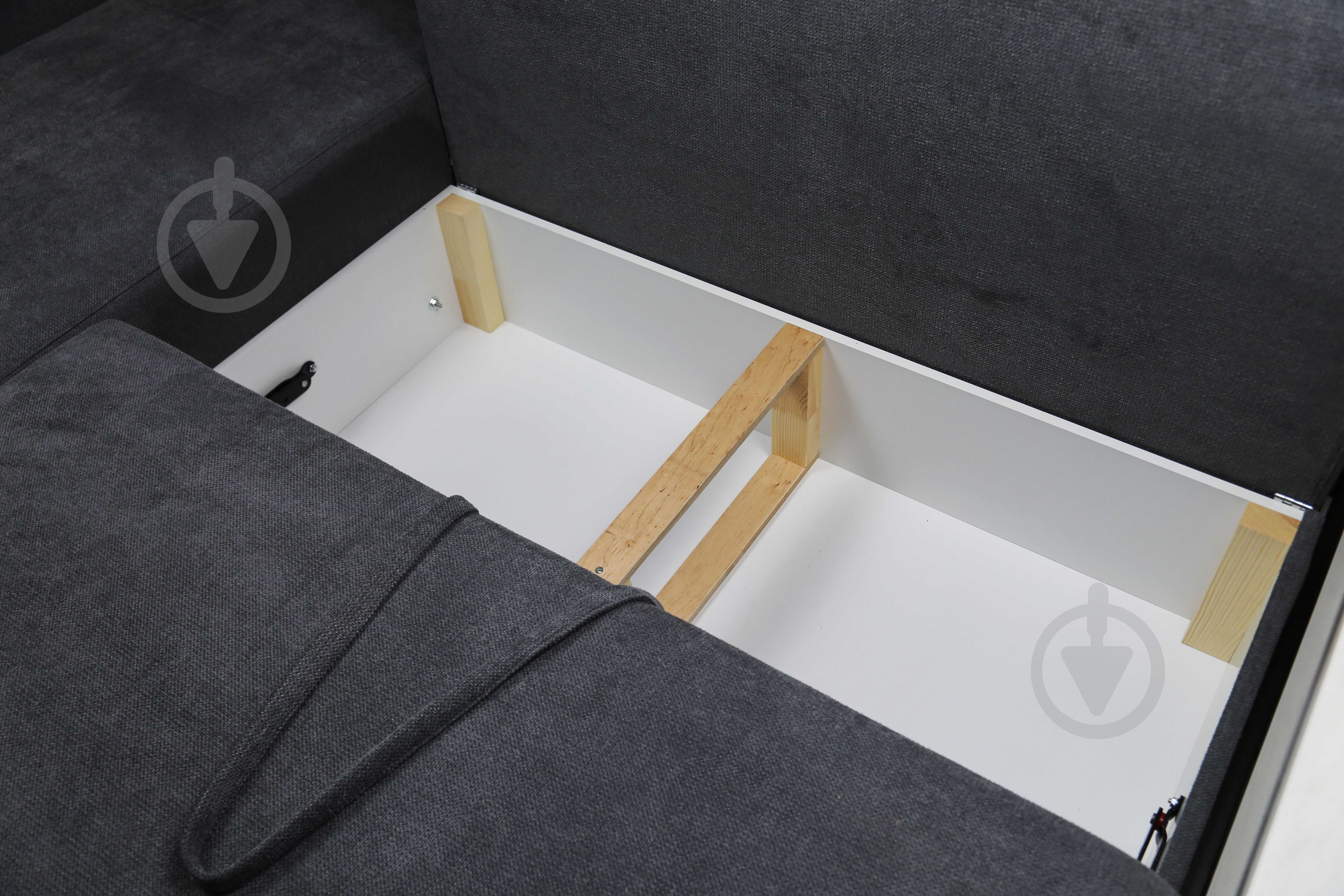 Диван кутовий VECTOR EP-GRT UD лівий сірий 2610x1720x870 мм - фото 4