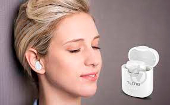Bluetooth-гарнитура Tecno Minipods M1 white (4895180759475) - фото 6