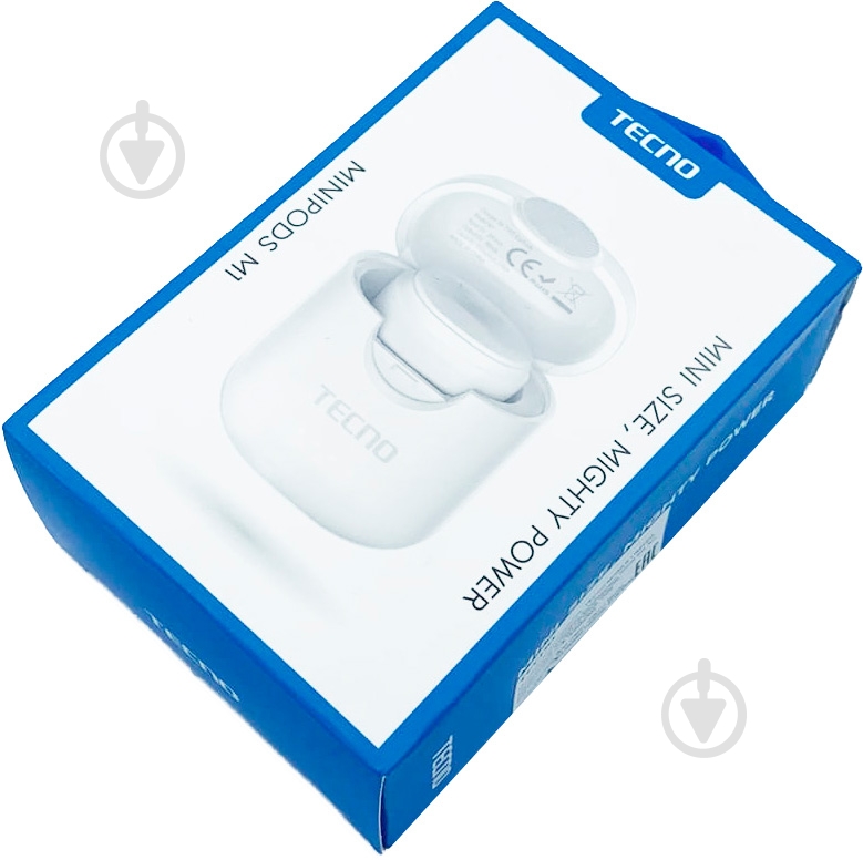 Bluetooth-гарнитура Tecno Minipods M1 white (4895180759475) - фото 8