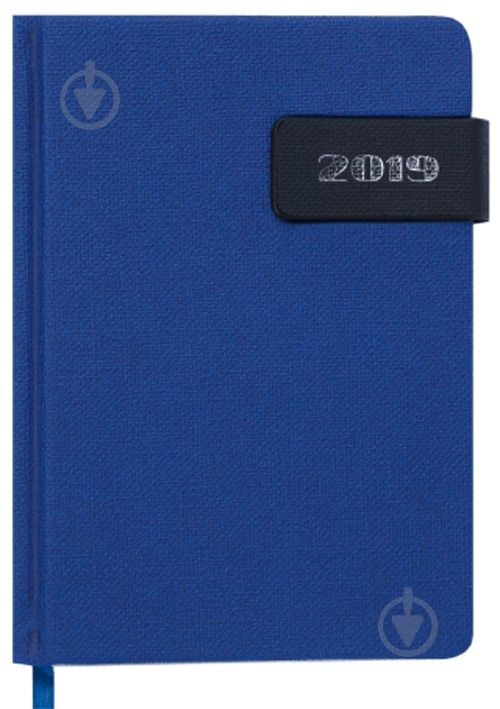 Дневник датированный синий линия Buromax Windsor A6 2019 BM.2533-02 - фото 1