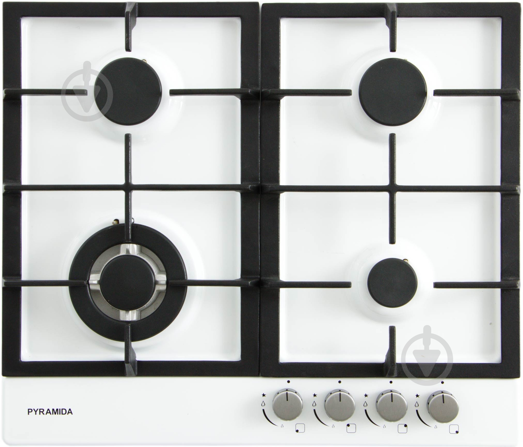 Варочная поверхность газовая Pyramida PFE 642 WHITE - фото 1 Варочная поверхность газовая Pyramida PFE 642 WHITE - фото 1