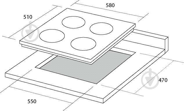 Варочная поверхность газовая Pyramida PFE 641 IVORY RUSTICO - фото 7