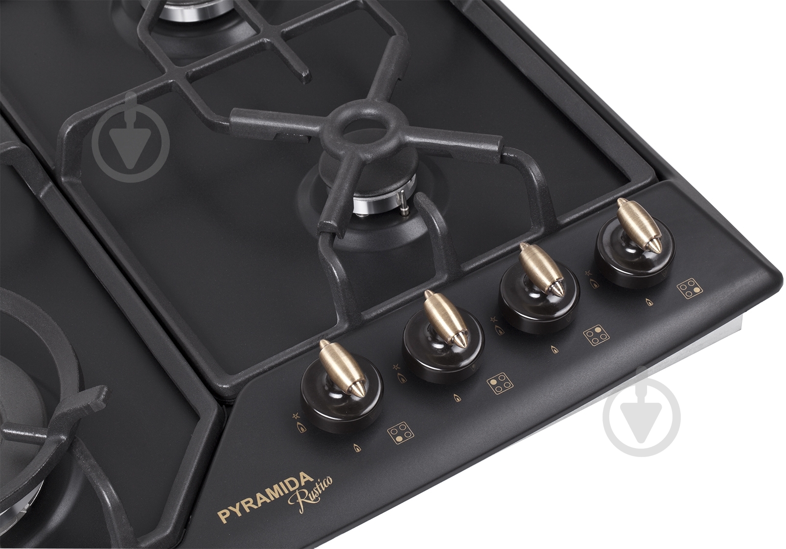Варочная поверхность газовая Pyramida PFE 641 BLACK RUSTICO - фото 6