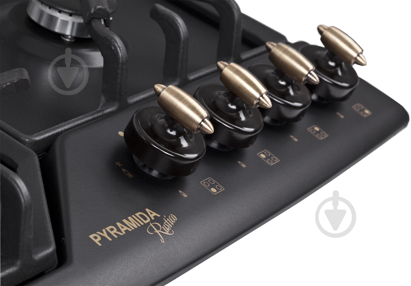 Варочная поверхность газовая Pyramida PFE 641 BLACK RUSTICO - фото 7