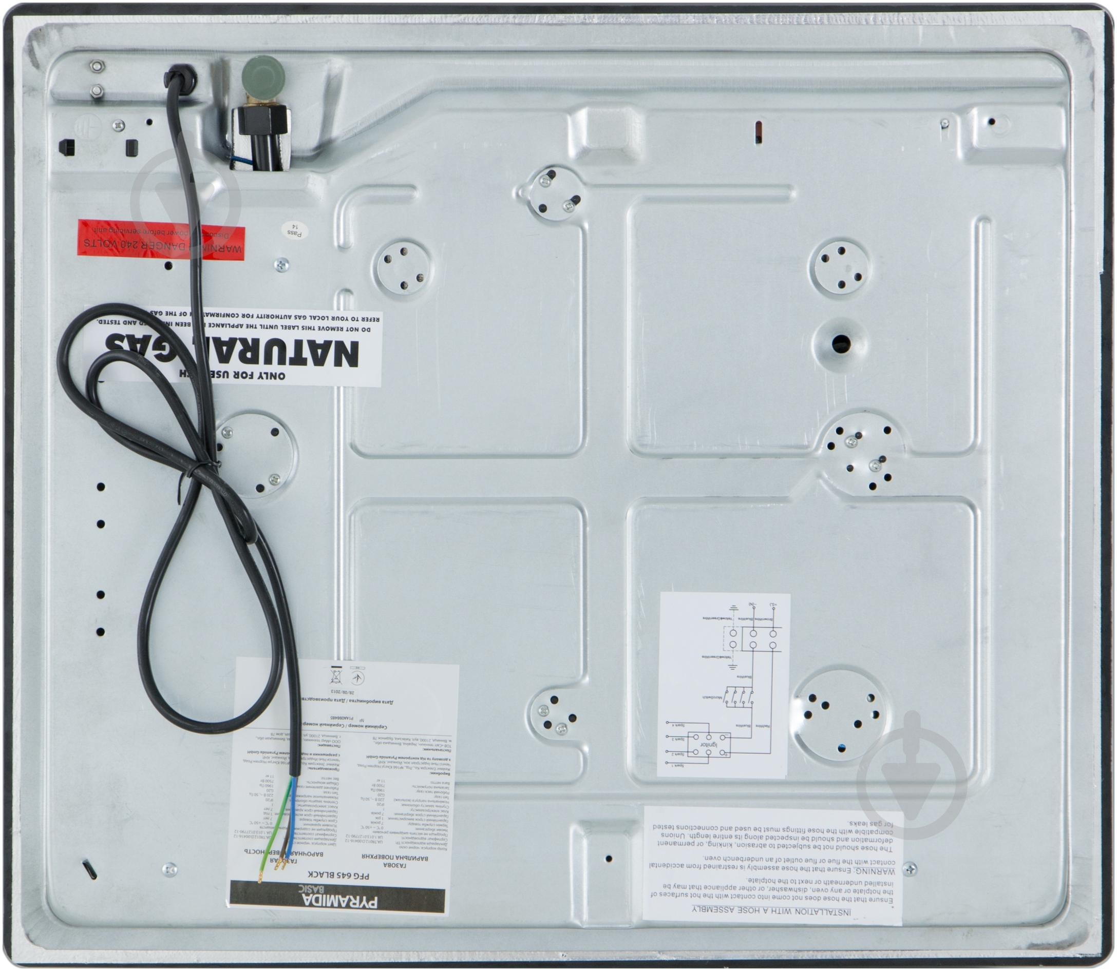 Варочная поверхность газовая Pyramida PFG 645 BLACK - фото 3