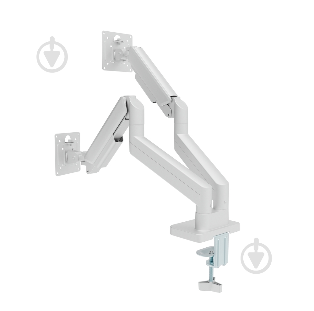Кронштейн Gembird MA-DA2-06-W, для 2 моніторів (2-10 кг) поворотно-похилі 17"-32" білий - фото 2