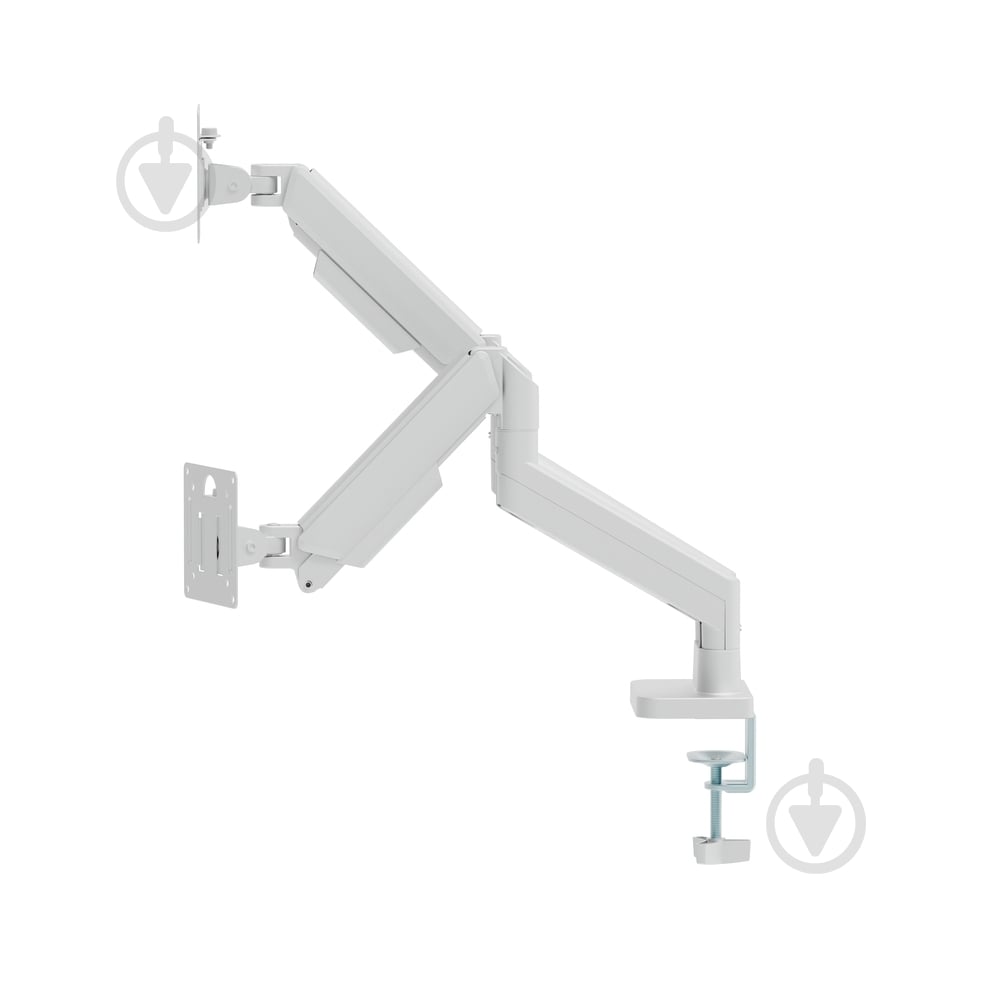Кронштейн Gembird MA-DA2-06-W, для 2 моніторів (2-10 кг) поворотно-похилі 17"-32" білий - фото 3