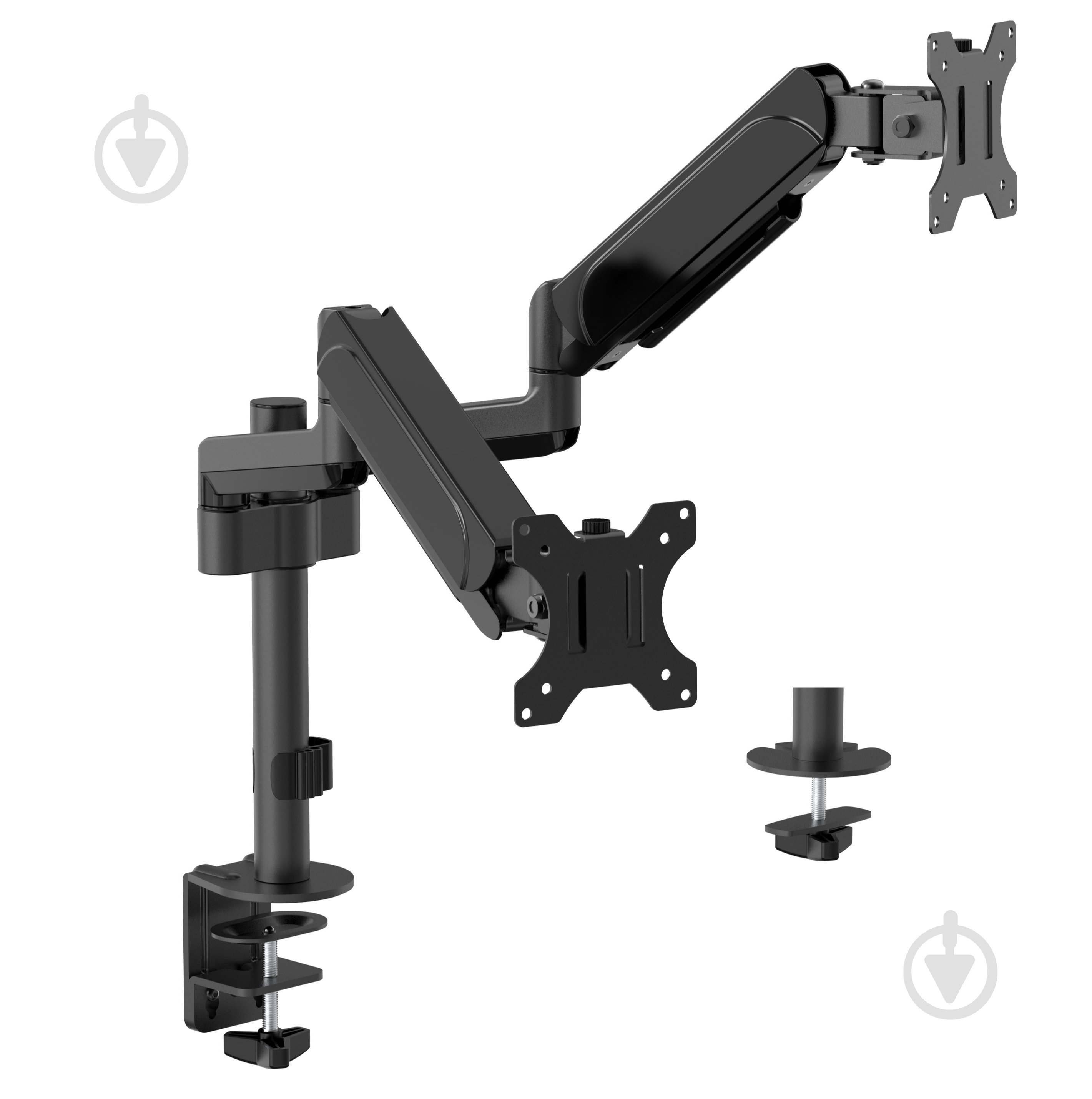 Кронштейн Gembird MA-DA2P-01, для 2 мониторов поворотно-наклонные 17"-32" черный - фото 1 Кронштейн Gembird MA-DA2P-01, для 2 мониторов поворотно-наклонные 17"-32" черный - фото 1