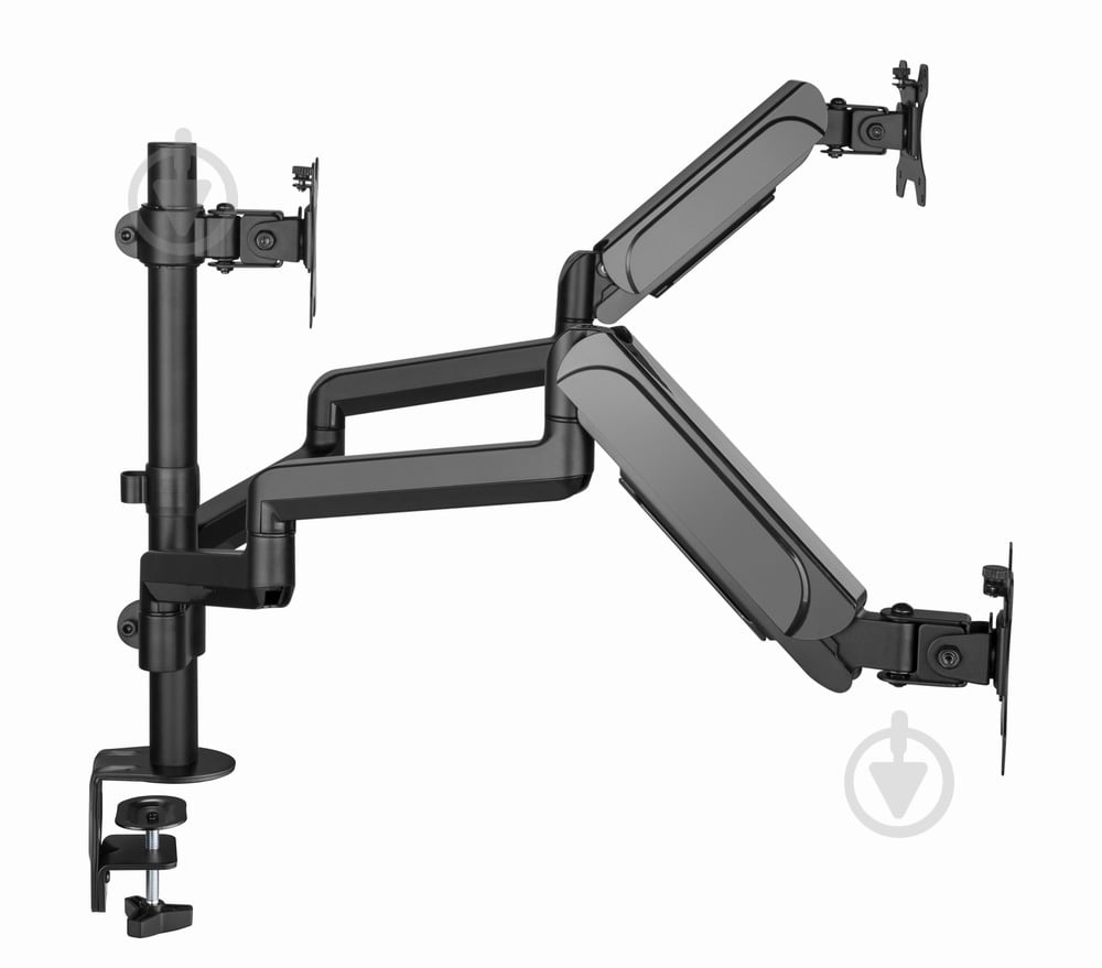 Кронштейн Gembird MA-DA3-01, для 3 мониторов поворотно-наклонные 17"-27" черный - фото 4 Кронштейн Gembird MA-DA3-01, для 3 мониторов поворотно-наклонные 17"-27" черный - фото 4