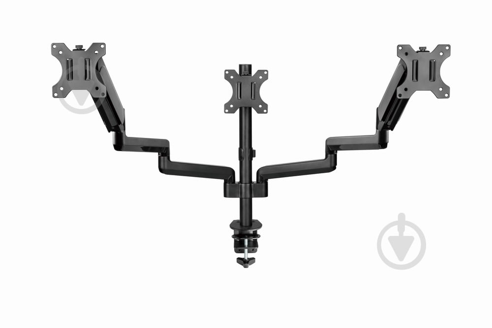 Кронштейн Gembird MA-DA3-01, для 3 мониторов поворотно-наклонные 17"-27" черный - фото 5 Кронштейн Gembird MA-DA3-01, для 3 мониторов поворотно-наклонные 17"-27" черный - фото 5