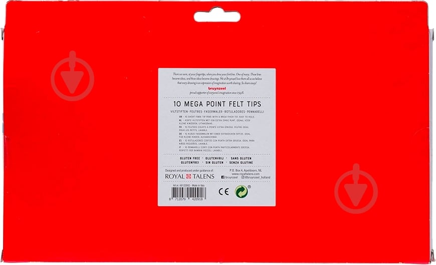 Набор фломастеров детских MEGA POINT 10 цветов 60122002 Bruynzeel - фото 3 Набор фломастеров детских MEGA POINT 10 цветов 60122002 Bruynzeel - фото 3