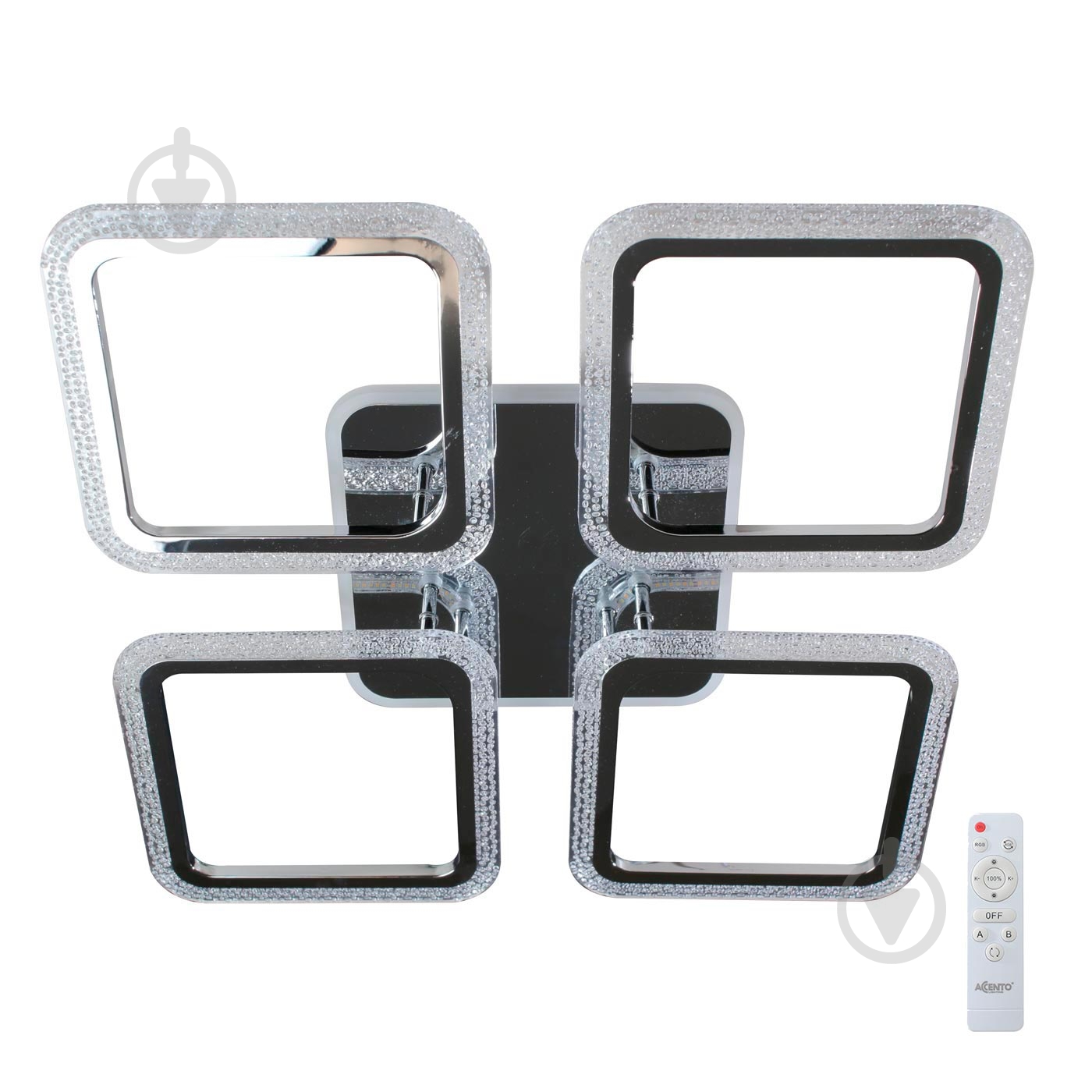 Світильник світлодіодний Accento lighting Elbe AP S 4 90 Вт хром 2800-6000+RGB К - фото 1
