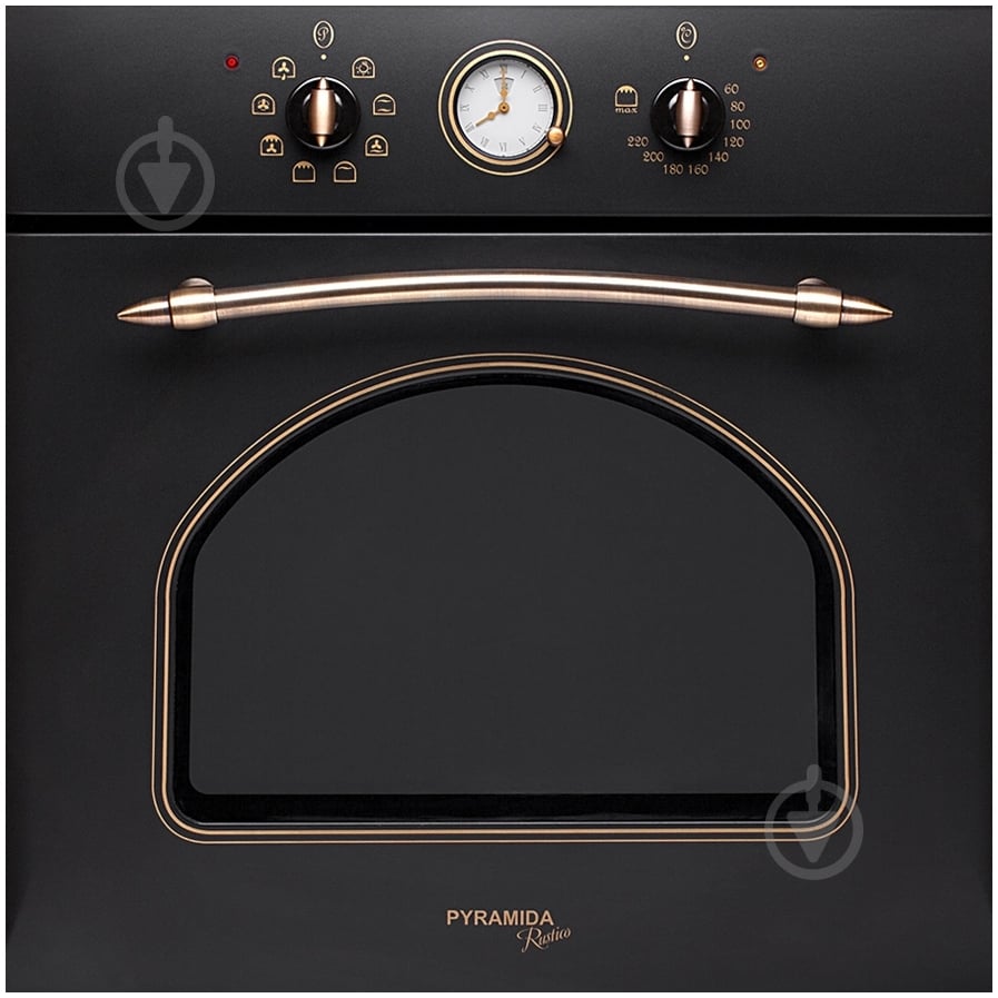 Духовой шкаф Pyramida F 84 ETR BLACK RUSTICO - фото 1